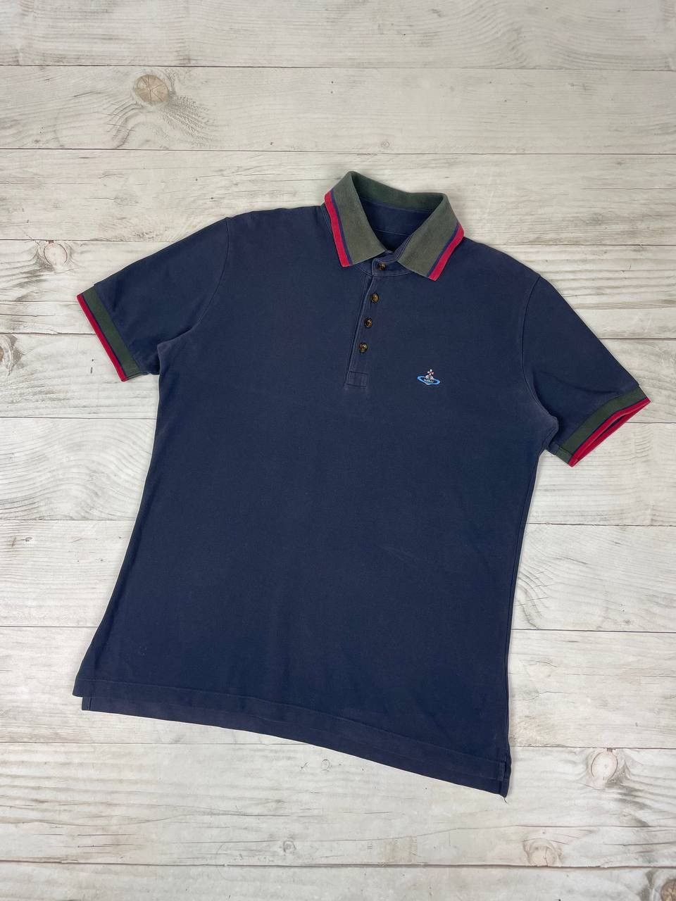 Vivienne Westwood Vivienne Westwood Polo Shirt Logo Orb Size US XL / EU 56 / 4 - 1 Thumbnail