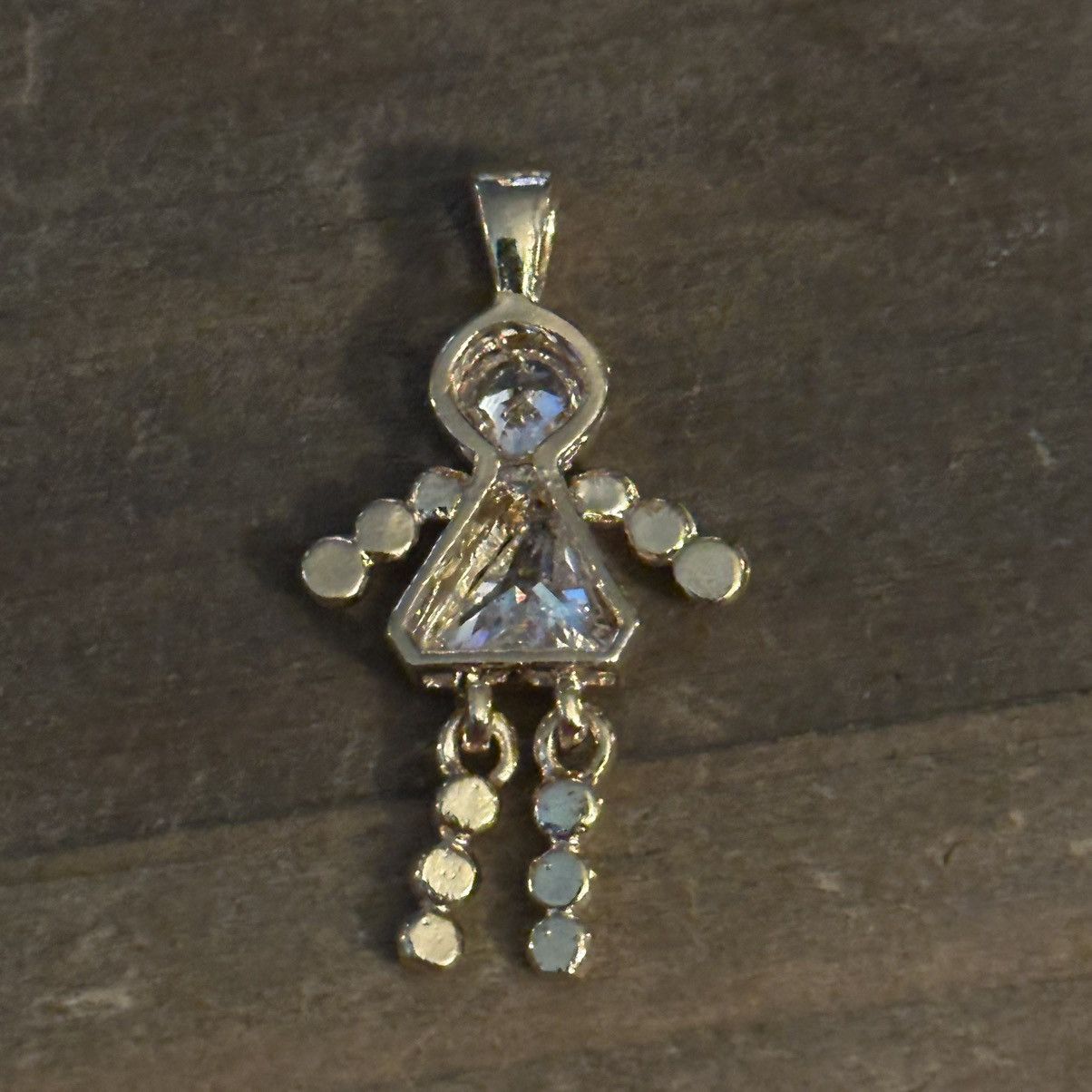 Other Little girl April birthstone charm pendant Size ONE SIZE - 4 Thumbnail