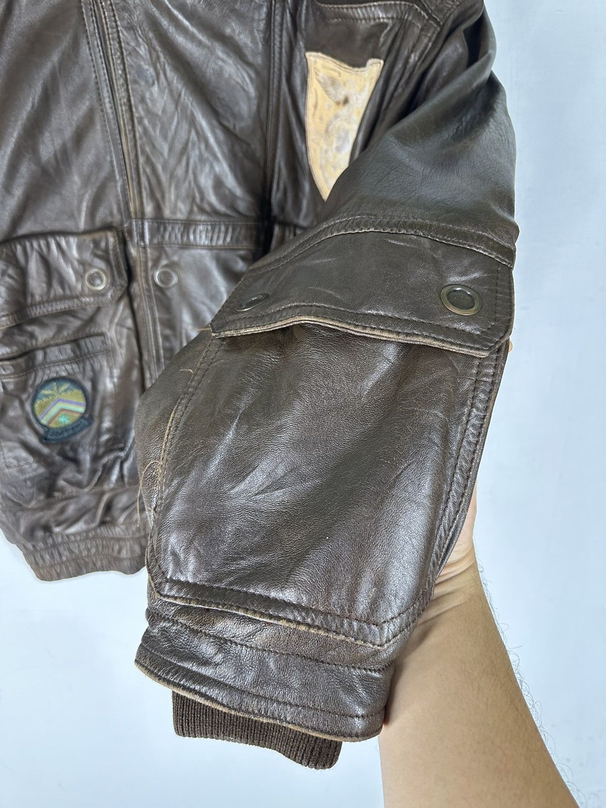 Leather Vintage Mac Keen Corp Sport Leather Jacket Size US L / EU 52-54 / 3 - 6 Thumbnail