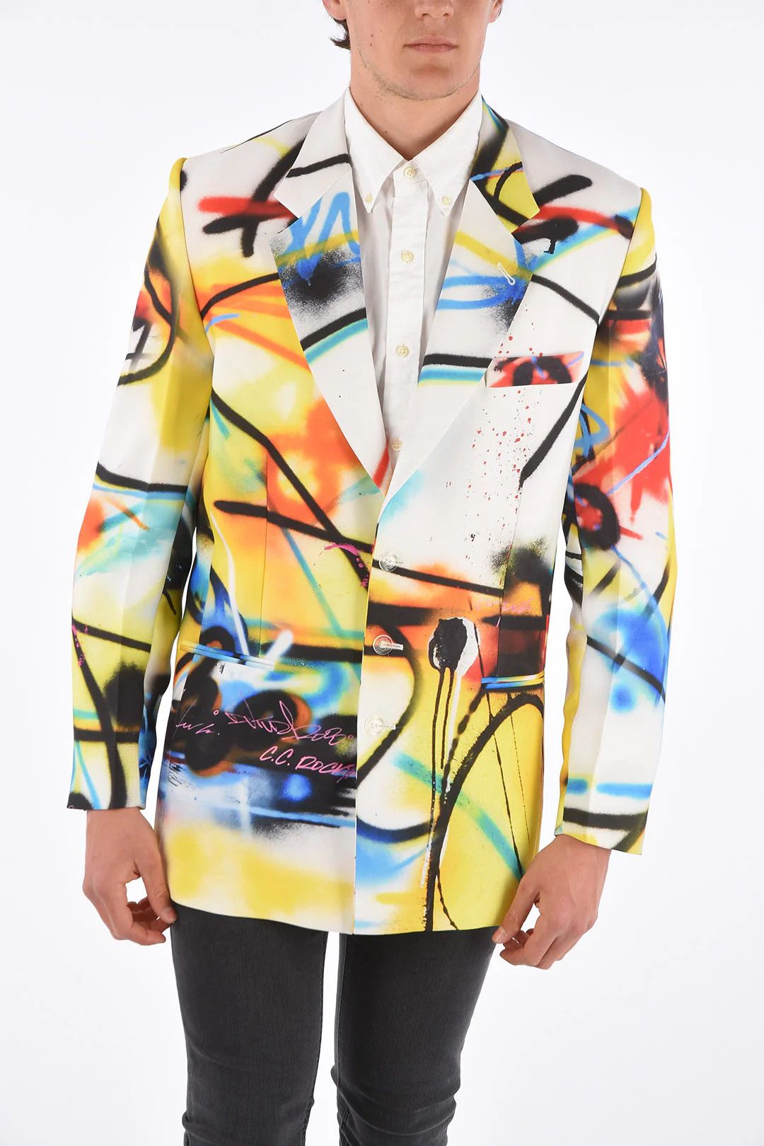Off-White og1mm0426 Three-Button Jacket in Multicolor Size US M / EU 48-50 / 2 - 1 Thumbnail