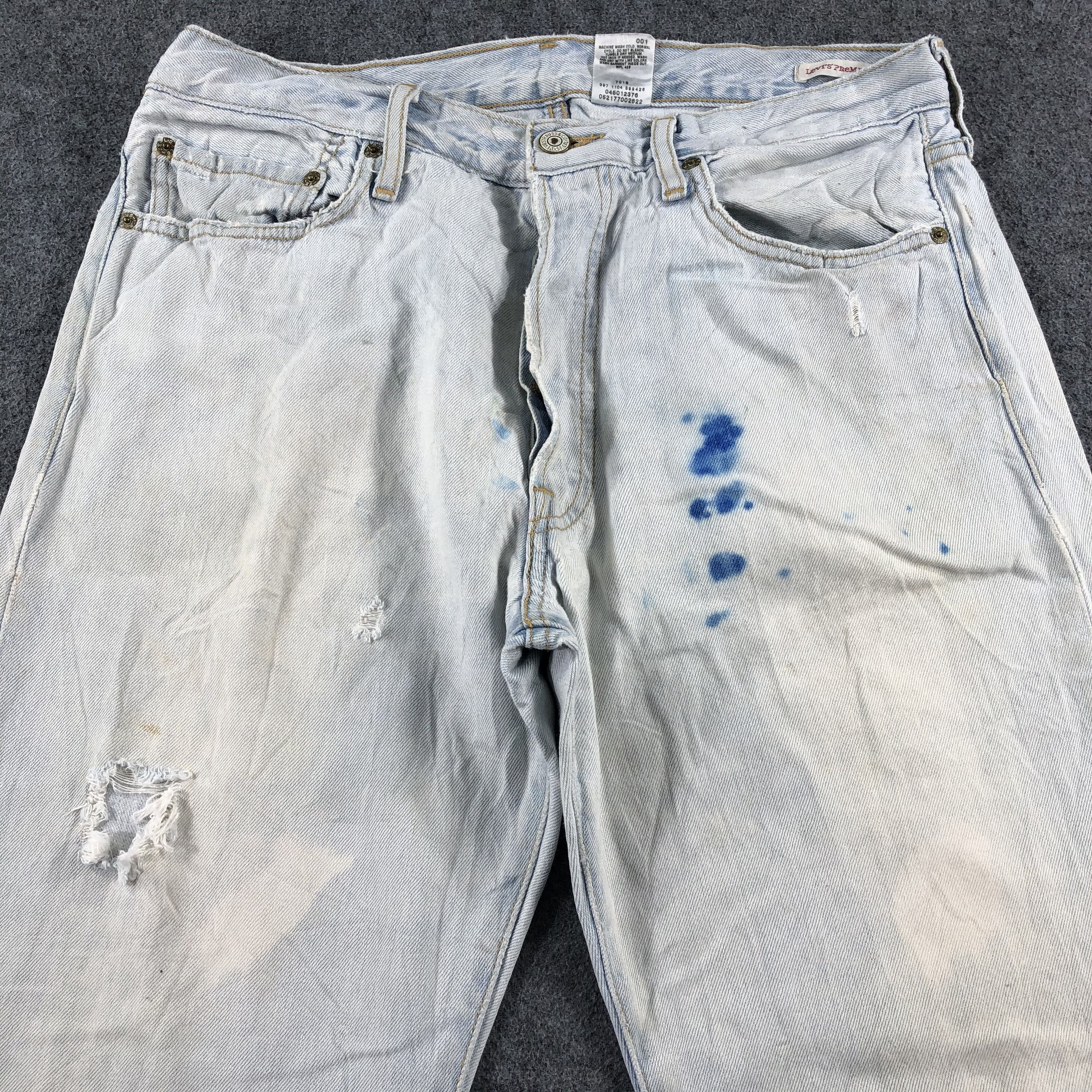 Levi's Vintage Light Wash Levis 501 Jeans-J2658 Size US 33 - 3 Thumbnail