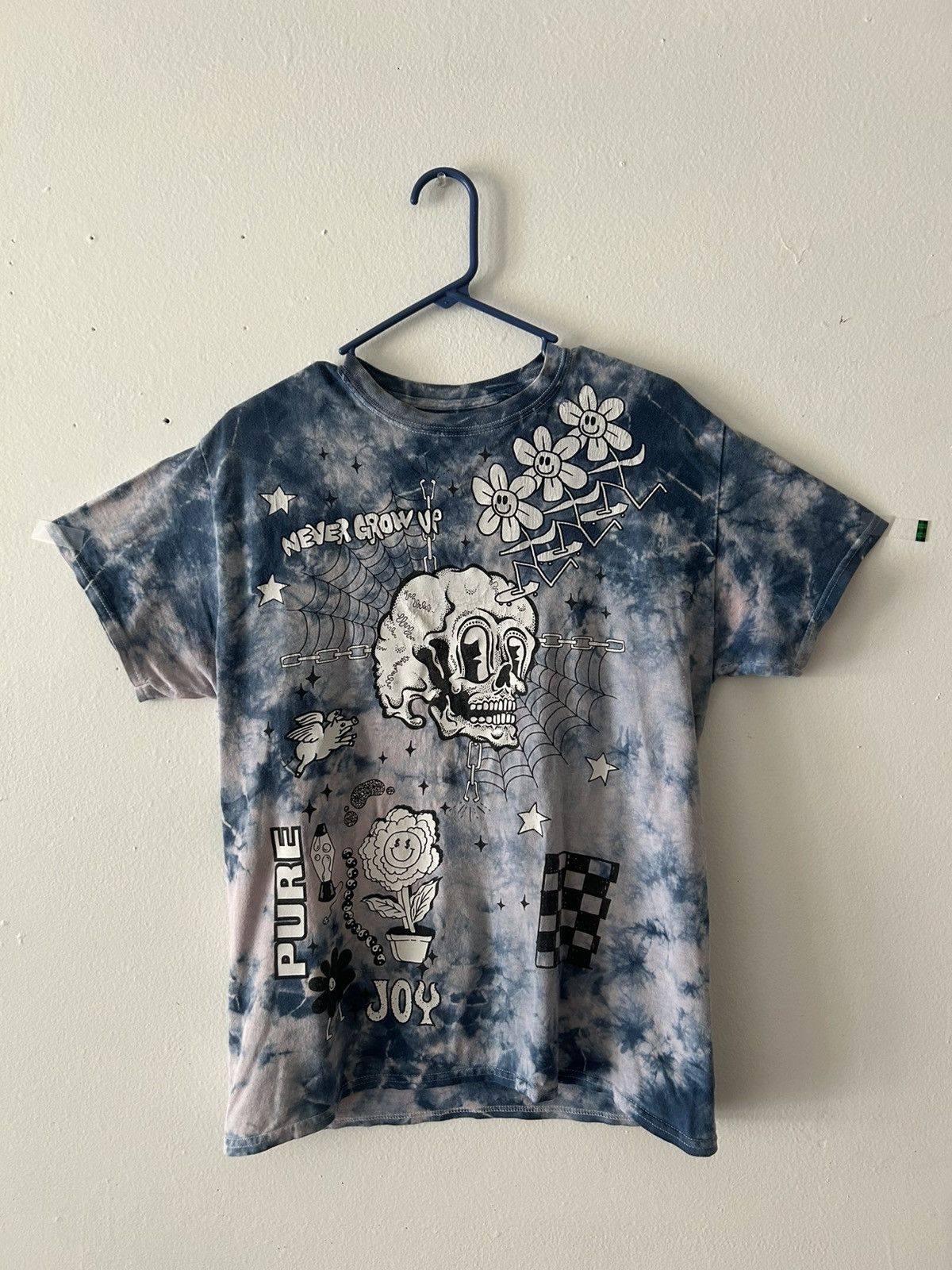 A.LAB Blue and white Tie Dye Graphic T-Shirt Size US M / EU 48-50 / 2 - 2 Thumbnail