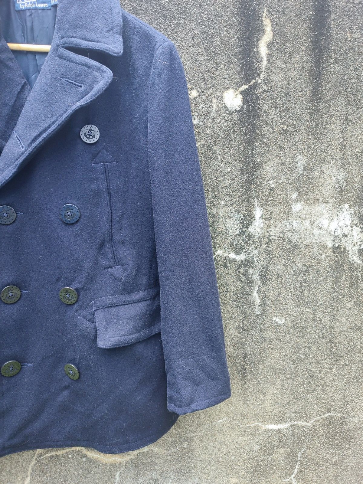 Polo Ralph Lauren × Ralph Lauren × Vintage Polo Ralph Lauren Navy Wool Peacoat - Made in Japan - M Size US M / EU 48-50 / 2 - 3 Thumbnail