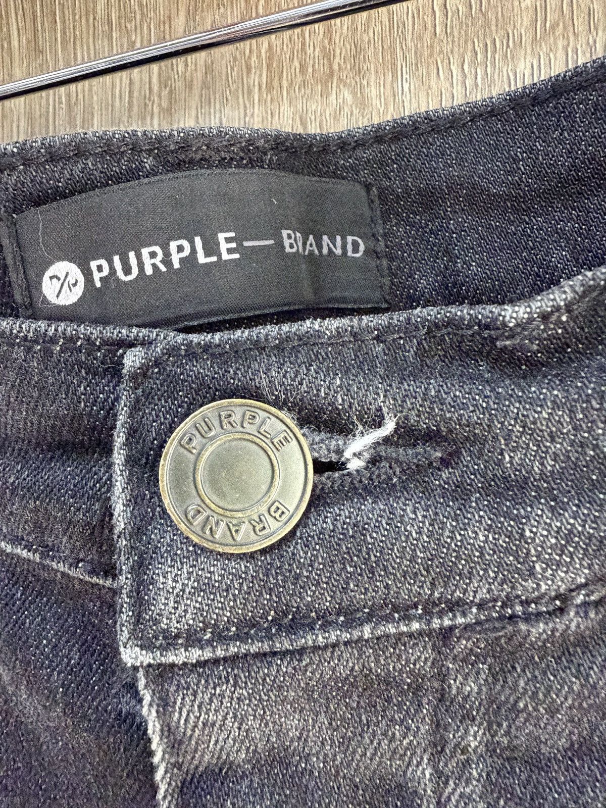 Purple Purple Black Denim Jeans Size US 29 - 4 Thumbnail
