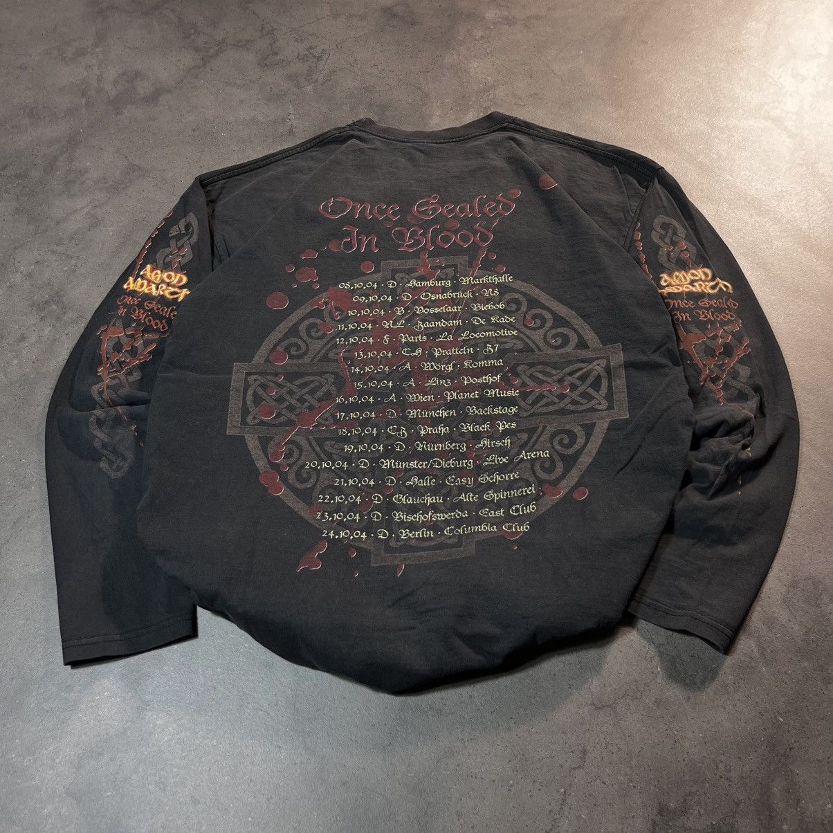 Band Tees Amon Amarth 00s Vintage Rock Metal Longsleeve Tee Tshirt Size US XL / EU 56 / 4 - 3 Thumbnail