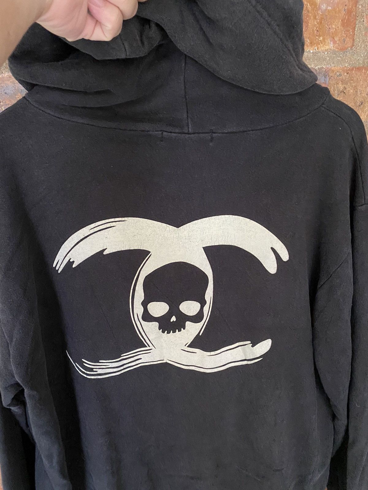 HYDROGEN HYDROGEN CC Chanel parody logo skull hoodie Size US L / EU 52-54 / 3 - 3 Thumbnail
