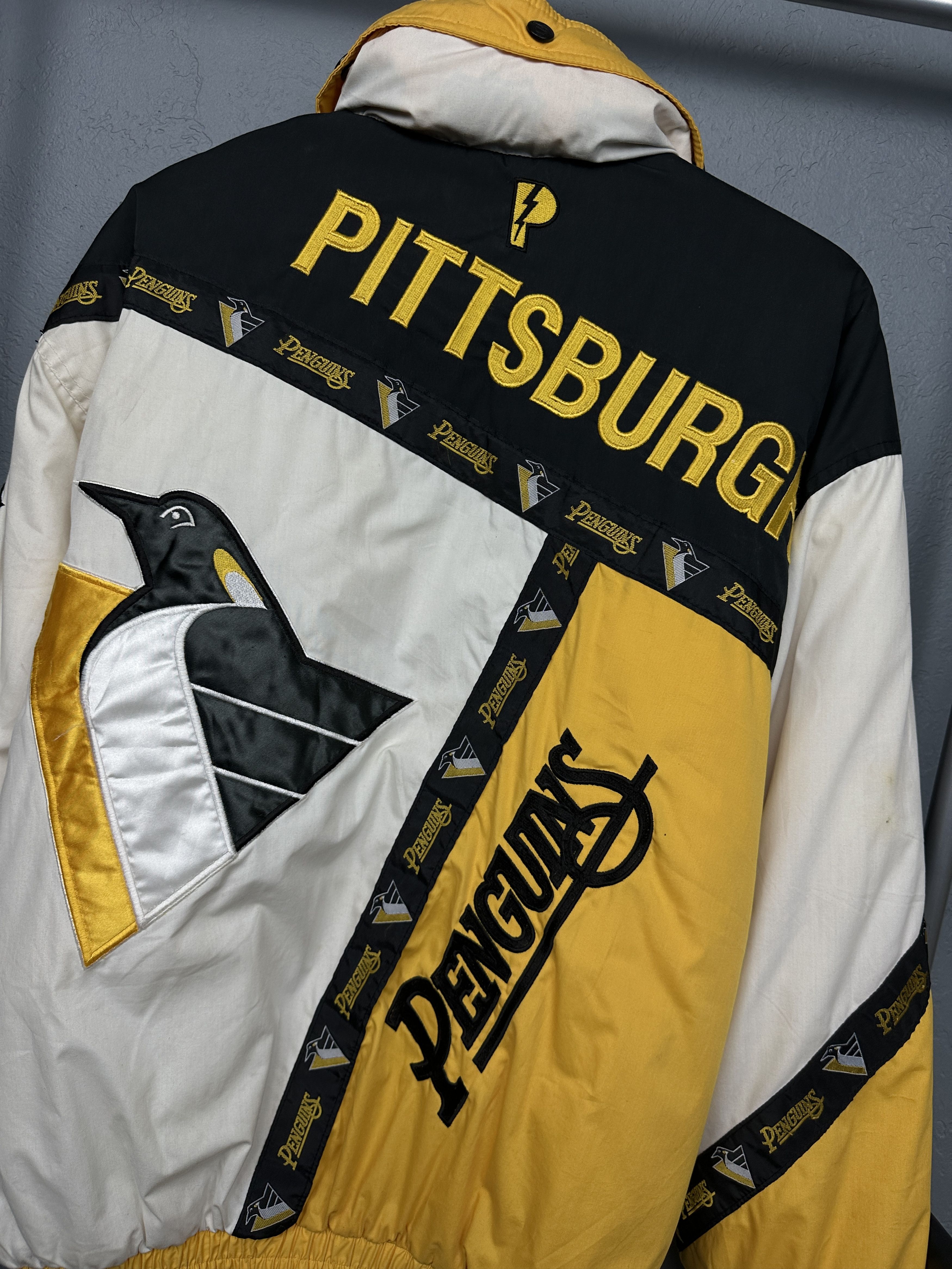 NHL Pittsburgh Penguins Pro Player NHL Vintage Mens Jacket Size US M / EU 48-50 / 2 - 2 Thumbnail