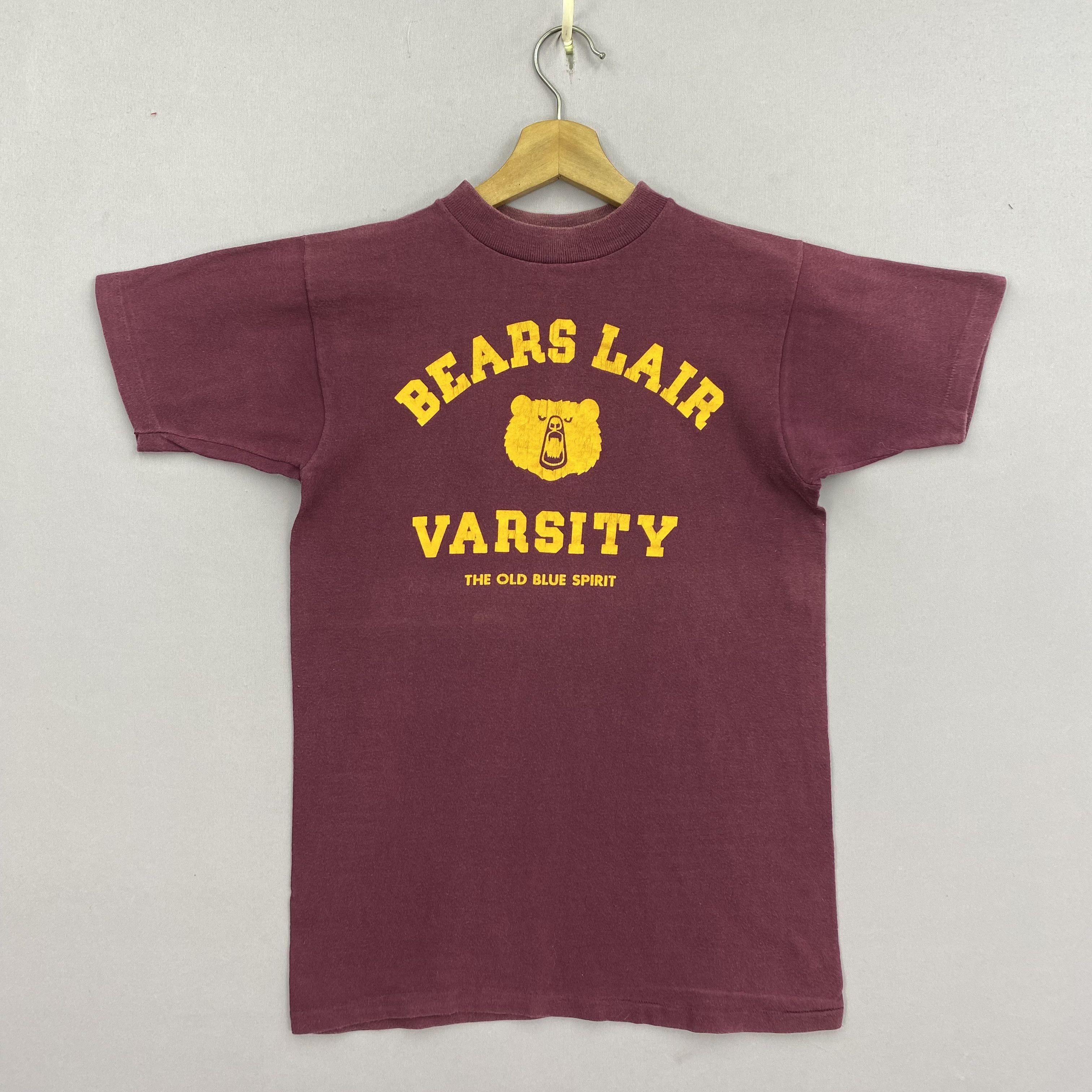 Vintage Vintage 70s Bears Lair Varsity T-Shirt Crewneck Tee Size US XS / EU 42 / 0 - 1 Thumbnail