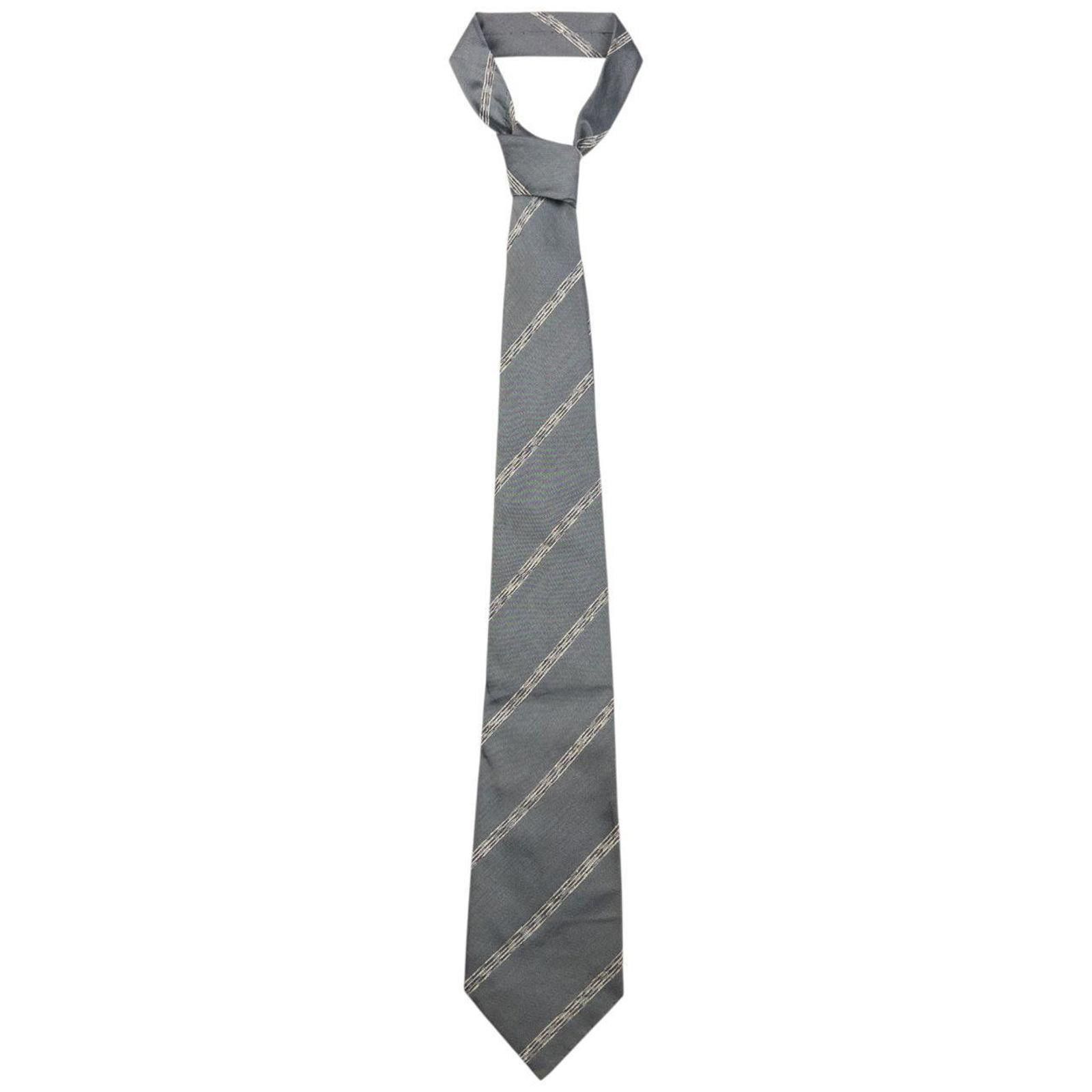 Issey Miyake Vintage Issey Miyake Striped Silk Tie Size ONE SIZE - 1 Thumbnail