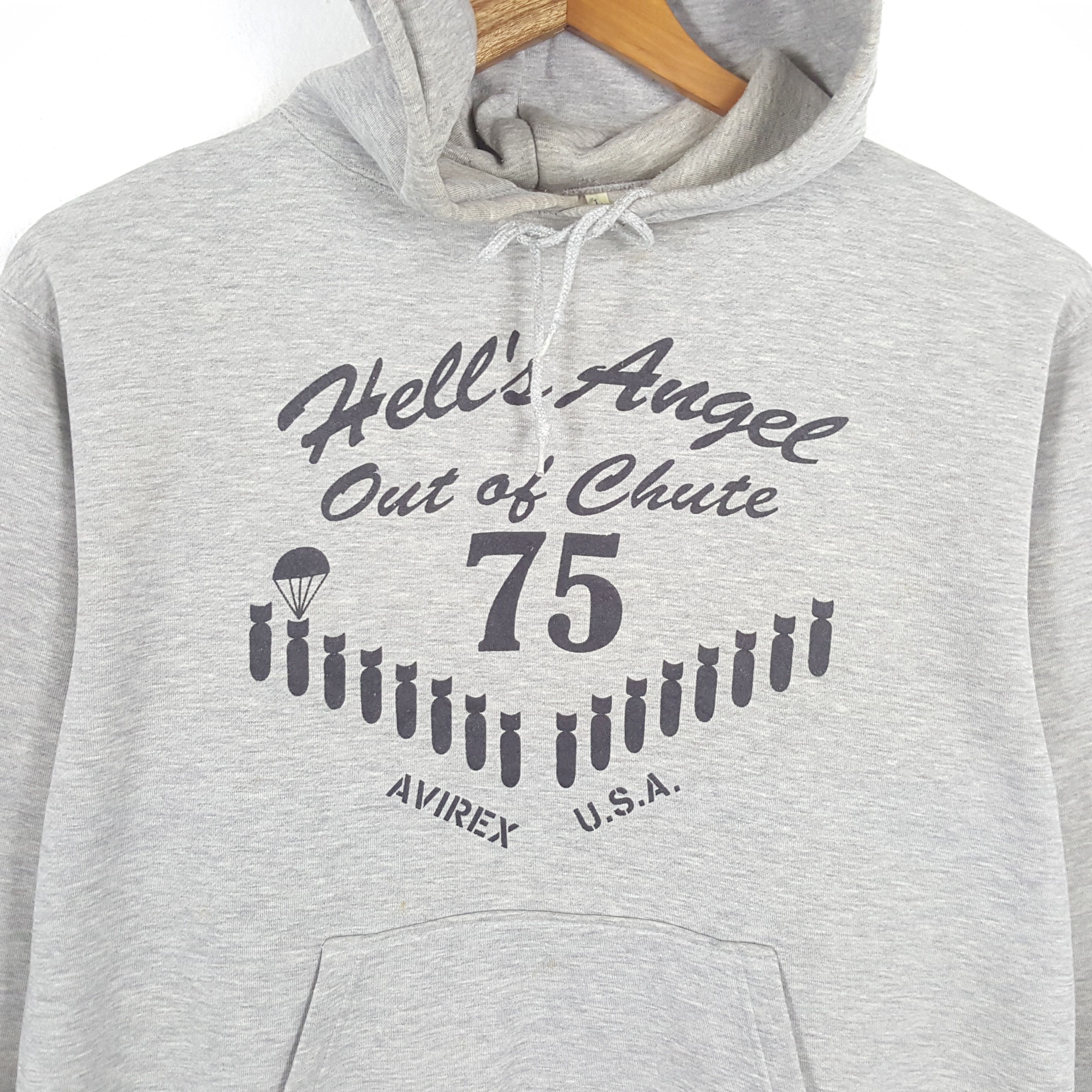 Avirex × Vintage Vintage AVIREX USA Streetwear Skateboard Style Hoodies Size US L / EU 52-54 / 3 - 2 Thumbnail