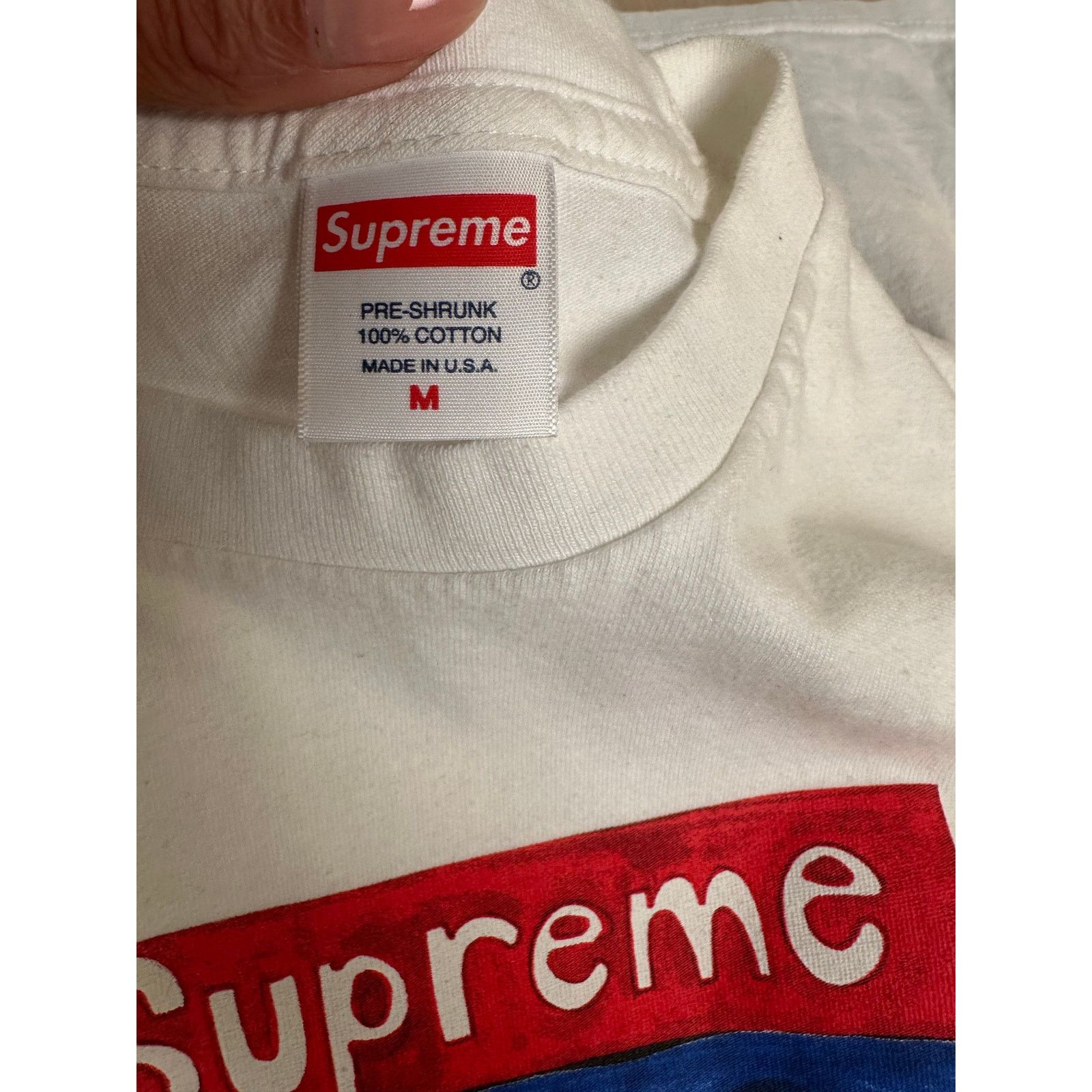 Supreme Supreme White Sailboat Cotton Tee - Size M - Mint Size US M / EU 48-50 / 2 - 6 Thumbnail