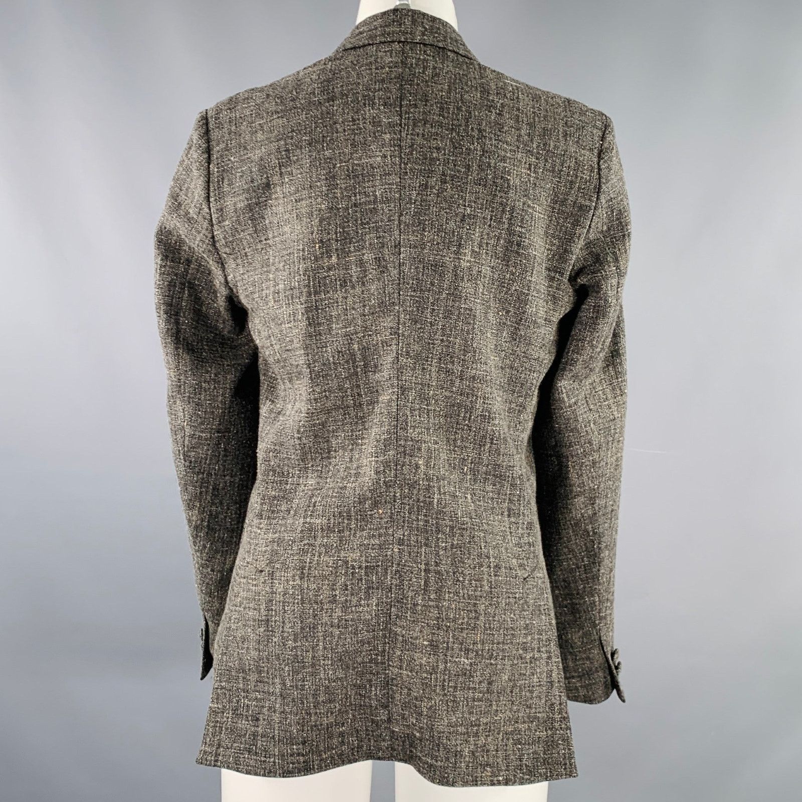 Billy Reid BILLY REID 4 Grey Wool Blend Tweed Notch Lapel Jacket Blazer Size S / US 4 / IT 40 - 3 Thumbnail