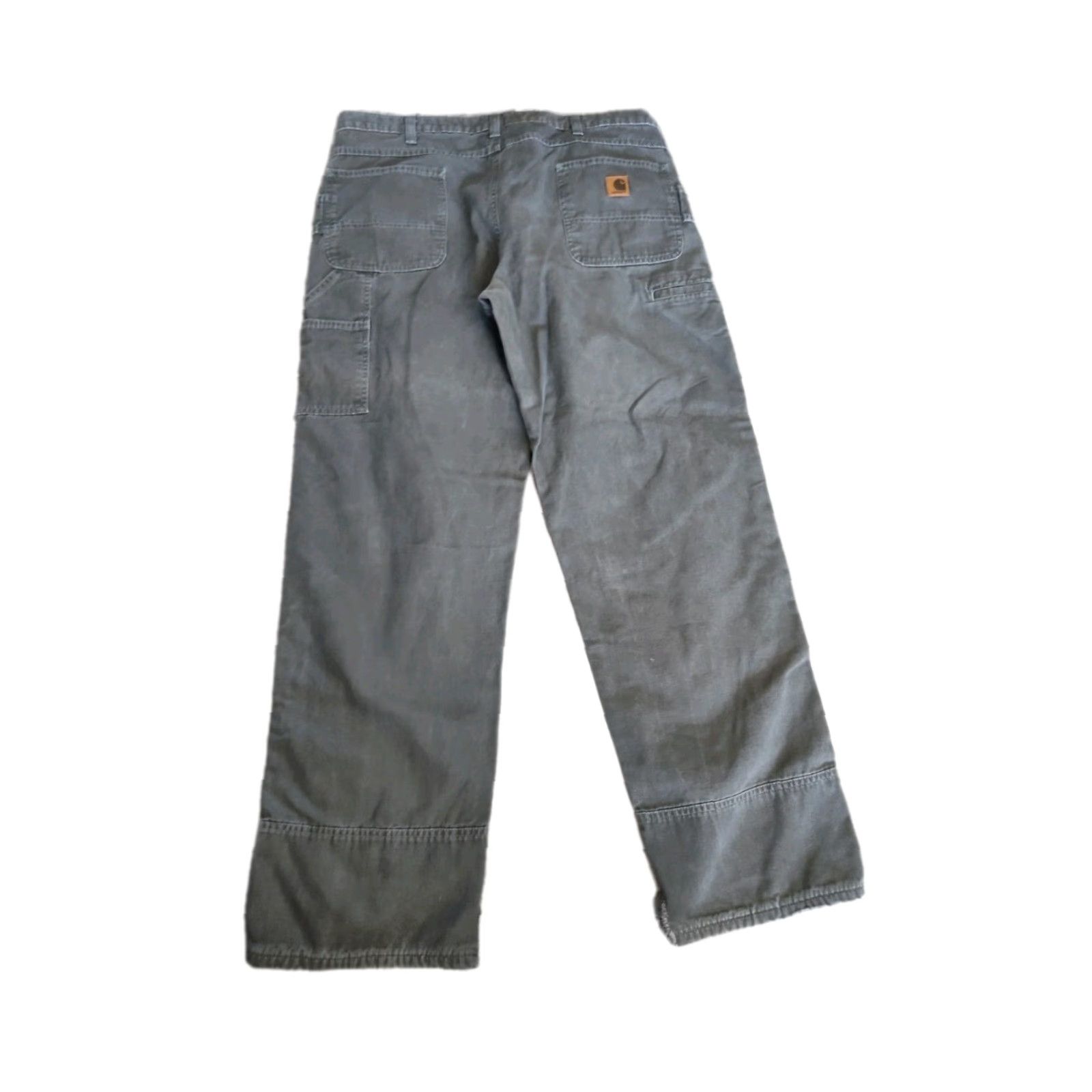 Carhartt VINTAGE Carhartt Men's Workwear Pants 38x34 Canvas Double Knee Cargo Relaxed Fit Green Size US 38 / EU 54 - 2 Thumbnail