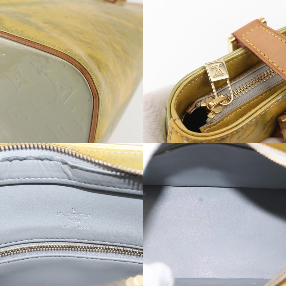 Louis Vuitton LOUIS VUITTON Monogram Vernis Houston Hand Bag Gris M91053 Size ONE SIZE - 11 Thumbnail