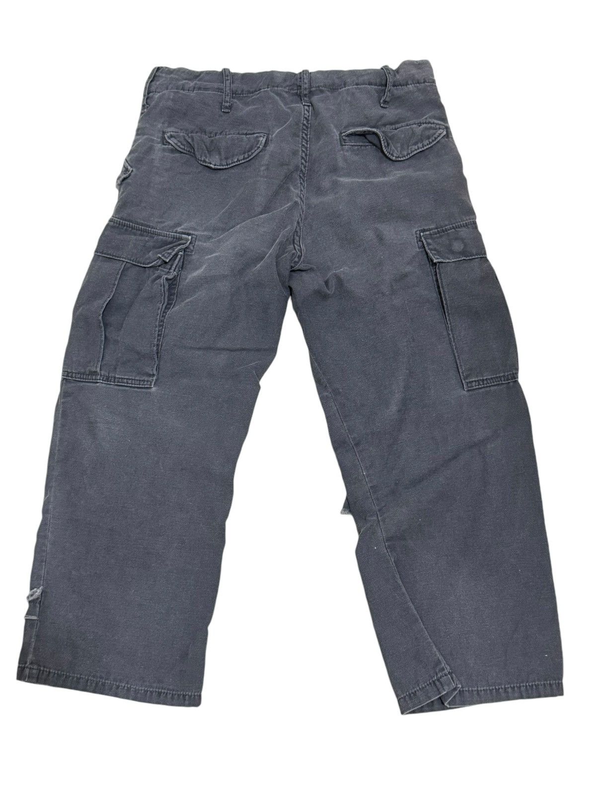 Japanese Brand CROPPED PANTS DISTRESSED KAPITAL INSPIRED DENIM & DUNGAREE Size US 28 / EU 44 - 2 Thumbnail