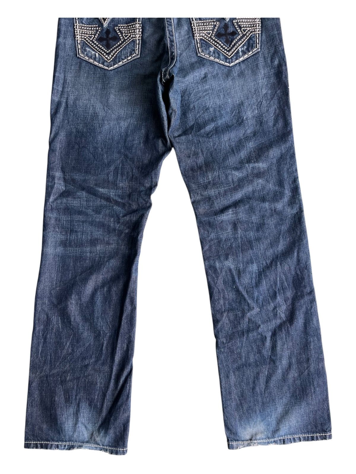 Affliction × JNCO Y2K Affliction Grant Premium Exclusive Buckle Baggy Jeans Size US 36 / EU 52 - 5 Thumbnail