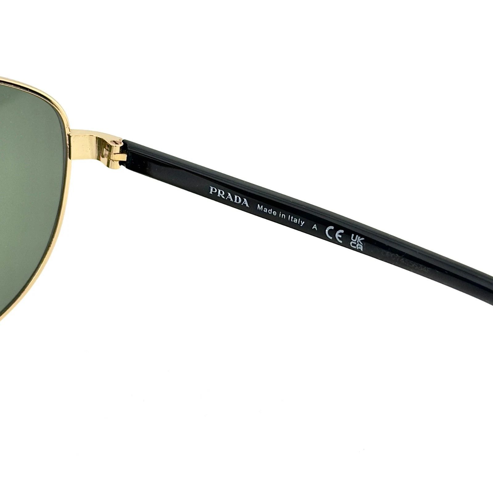 Prada PRADA SYMBOLE Black Green Triangle Logo PR69ZS 69Z 69ZS Size ONE SIZE - 7 Thumbnail