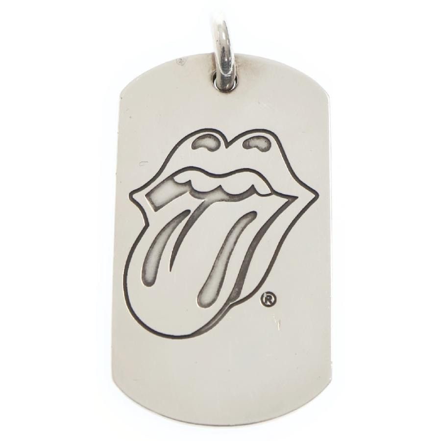 Chrome Hearts Rolling Stones lip tongue Large dog tag