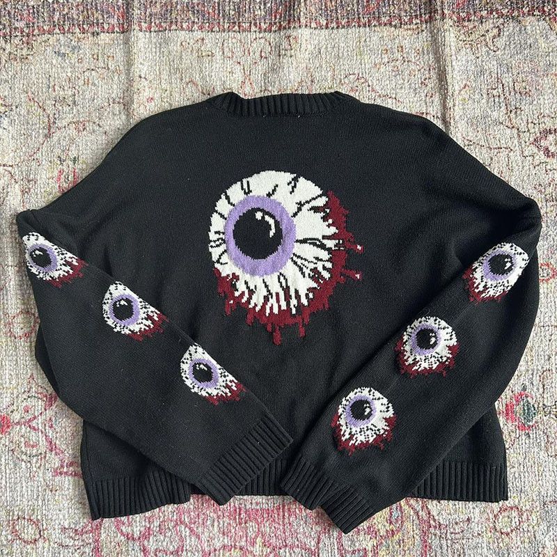 Japanese Brand × Vintage Men Casual Knitted Sweater Streetwear Anime Demon Size US L / EU 52-54 / 3 - 2 Thumbnail