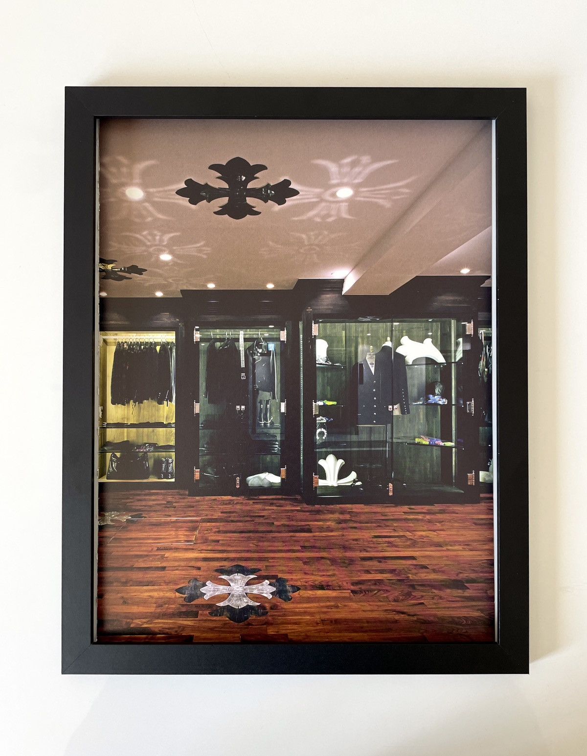 Chrome Hearts × Vintage Chrome Hearts Ginza Showroom Poster framed 9x11 Size ONE SIZE - 1 Thumbnail
