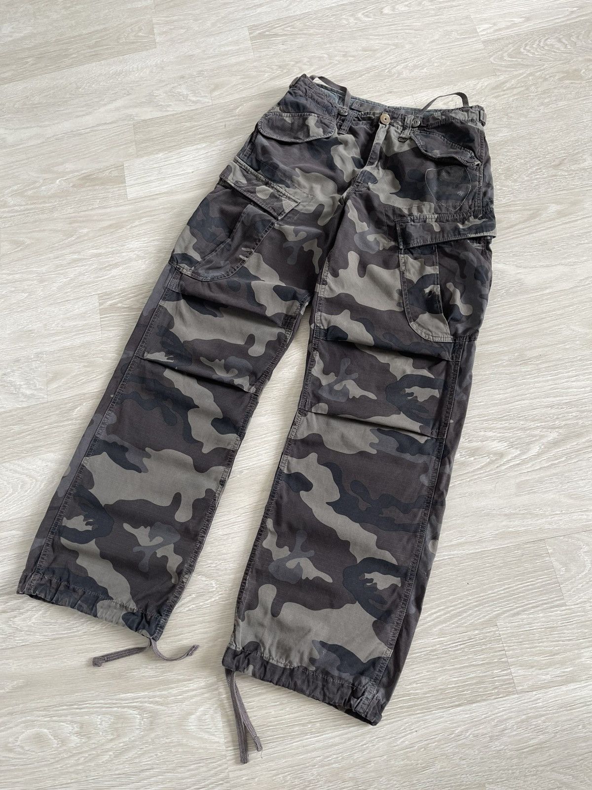 G-Star G Star Raw Military Camo Baggy Distressed Cargo Pants Size US 30 / EU 46 - 5 Thumbnail