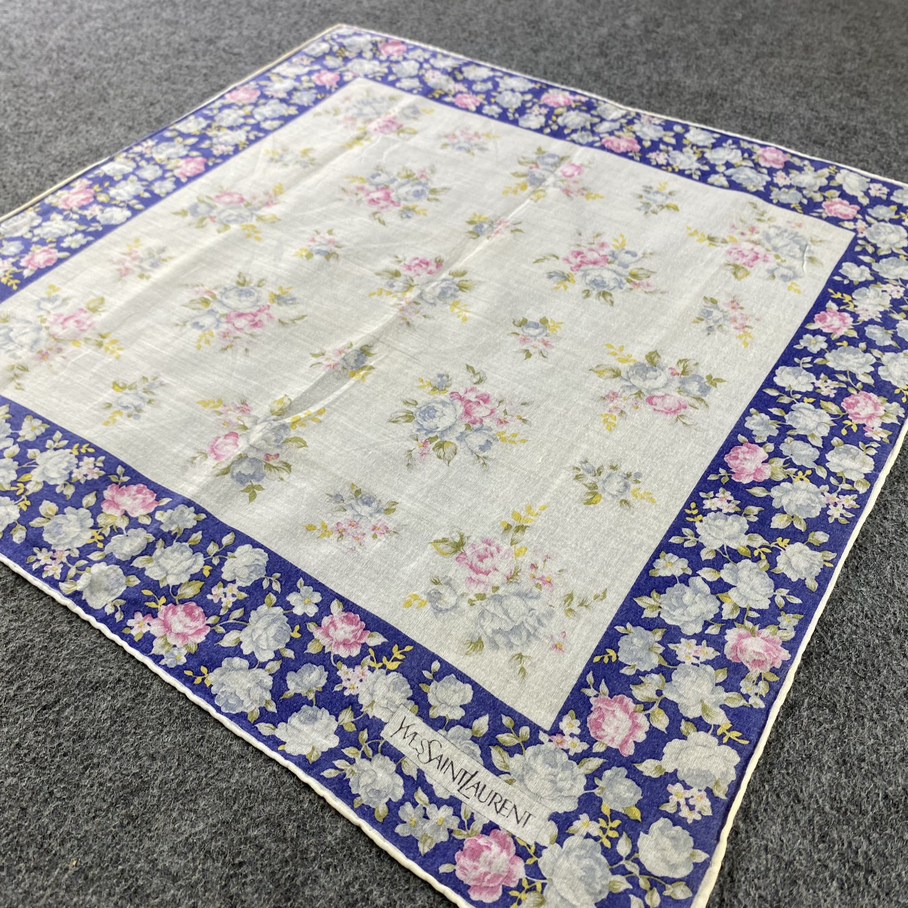 Vintage × Yves Saint Laurent Yves Saint Laurent Handkerchief/Neckerchief/Bandana HC674 Size ONE SIZE - 2 Thumbnail