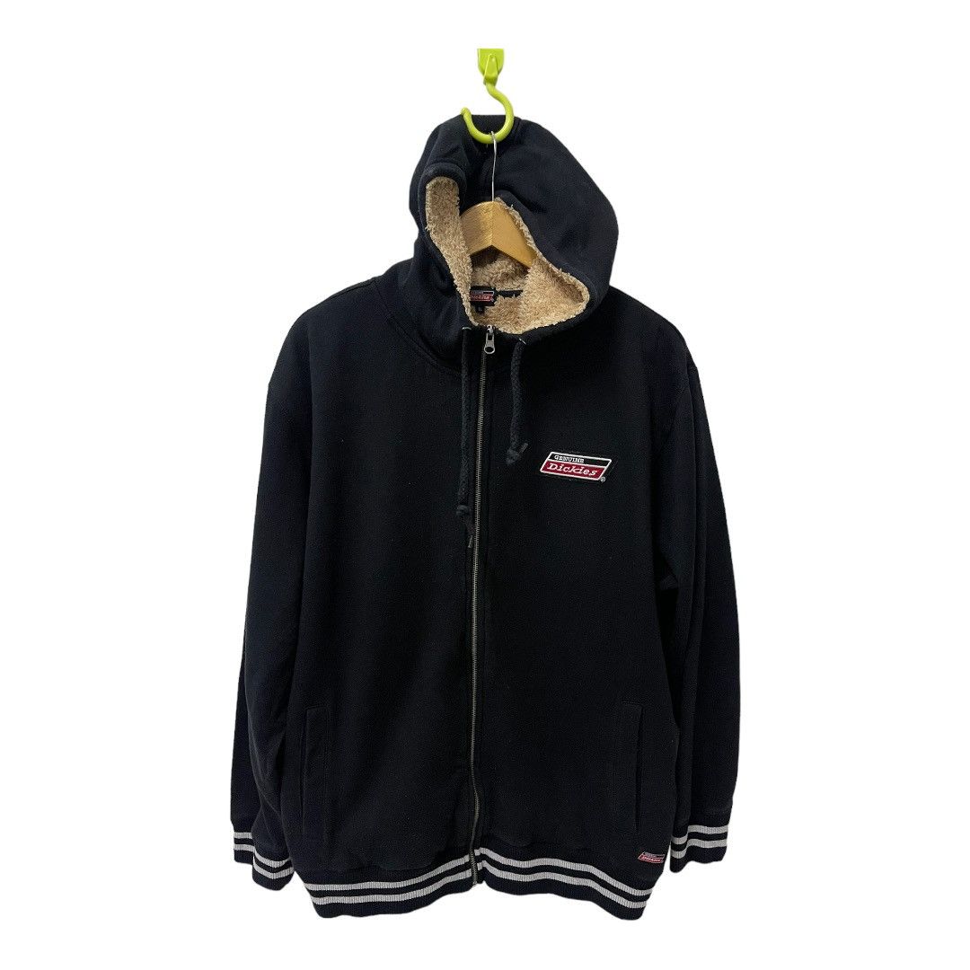 Dickies Black Zip Hoodie 3XL – Sherpa Lined – Workwear