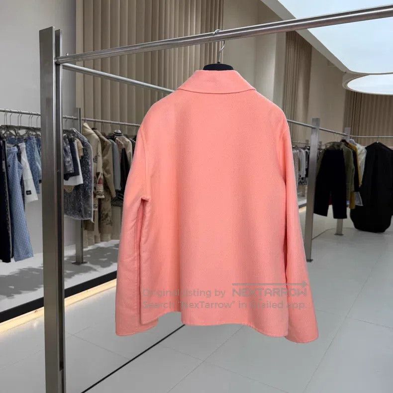 Hermes Hermes Warm Orange Pig Nose Printed Double Sided Cashmere Size S / US 4 / IT 40 - 4 Thumbnail