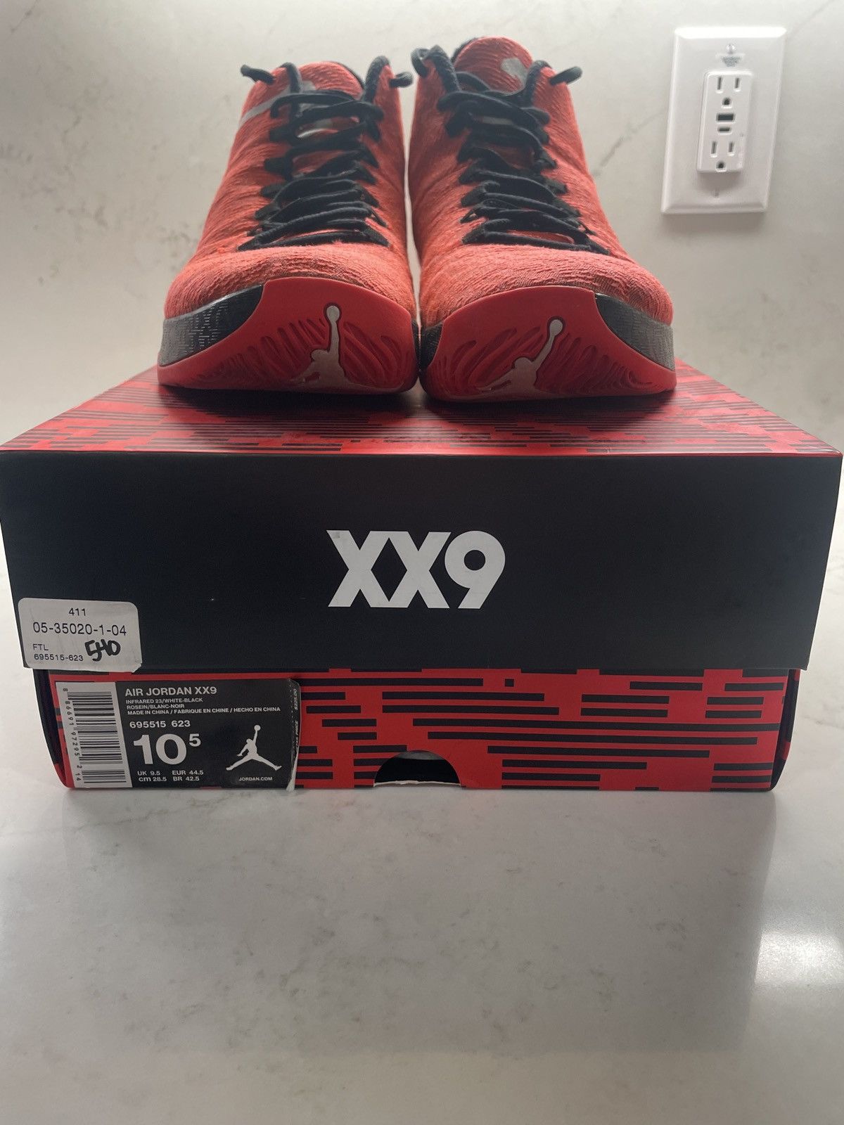 Jordan Brand Jordan XX9 Infrared 23 Size US 10.5 / EU 43-44 - 7 Thumbnail
