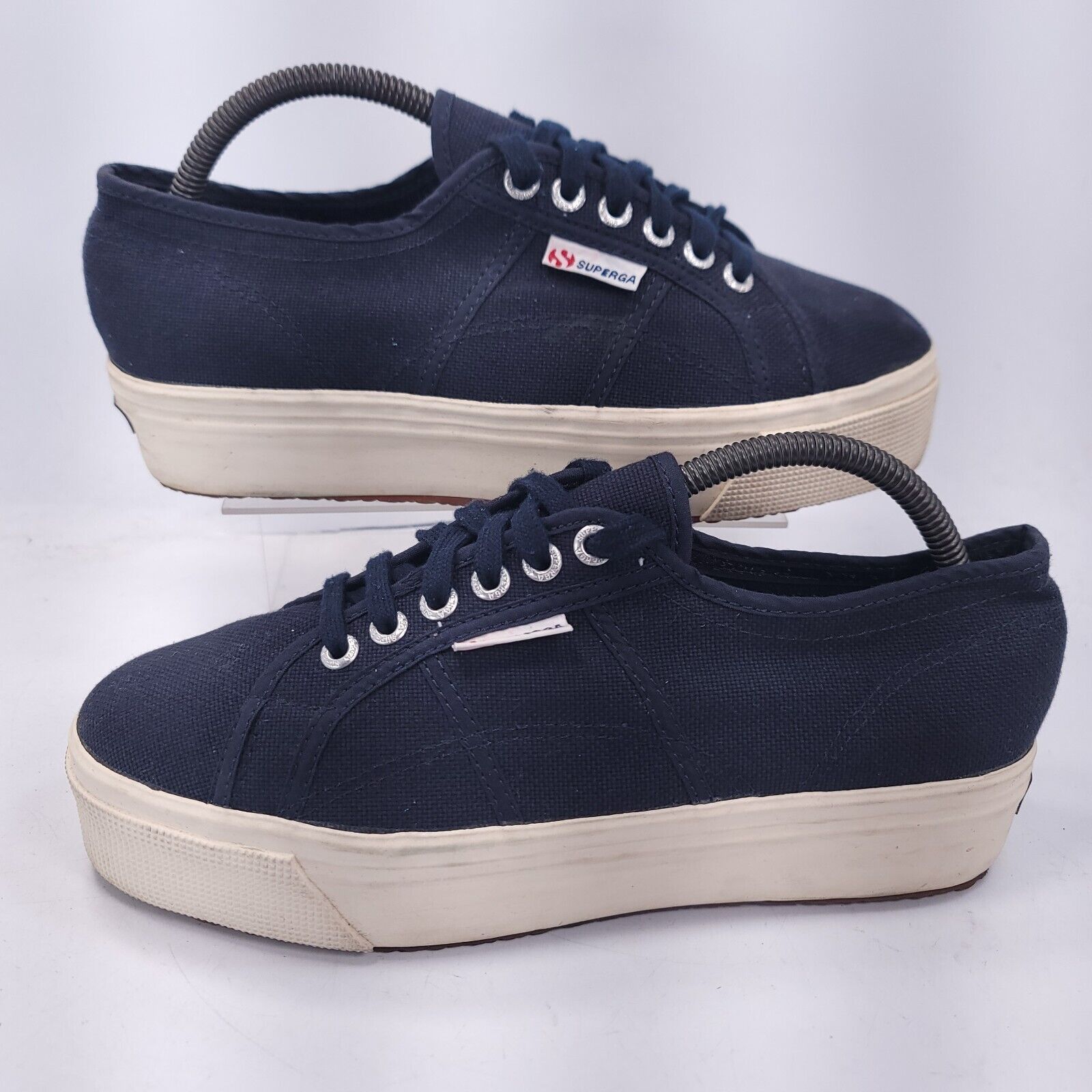 Superga Superga 2790 Platform Shoes Womens Size 9.5 S0001L0 Blue Size US 9.5 / IT 39.5 - 4 Thumbnail