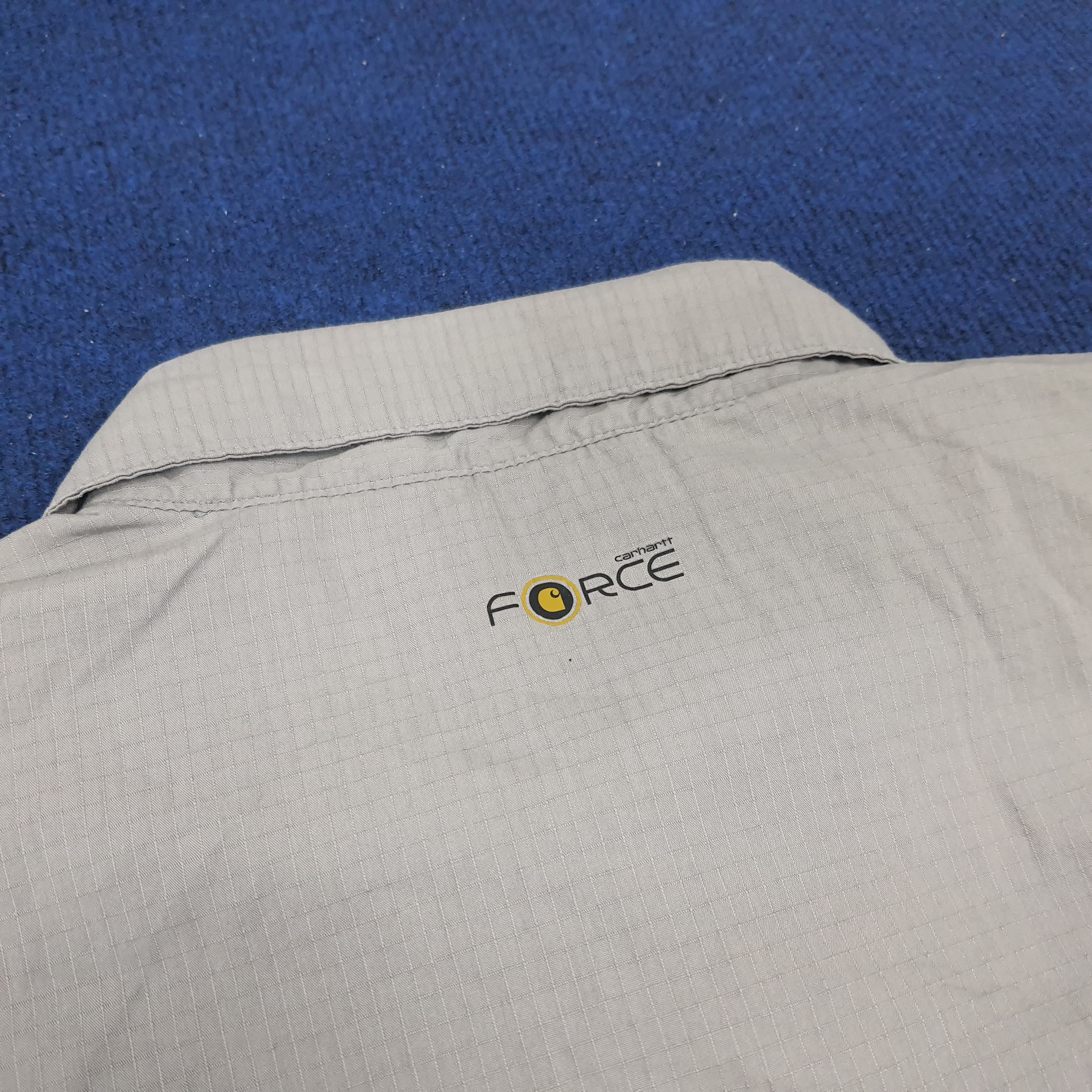 Carhartt × Vintage Vintage Carhartt Force Button Up Work Shirt Size US XXL / EU 58 / 5 - 4 Thumbnail