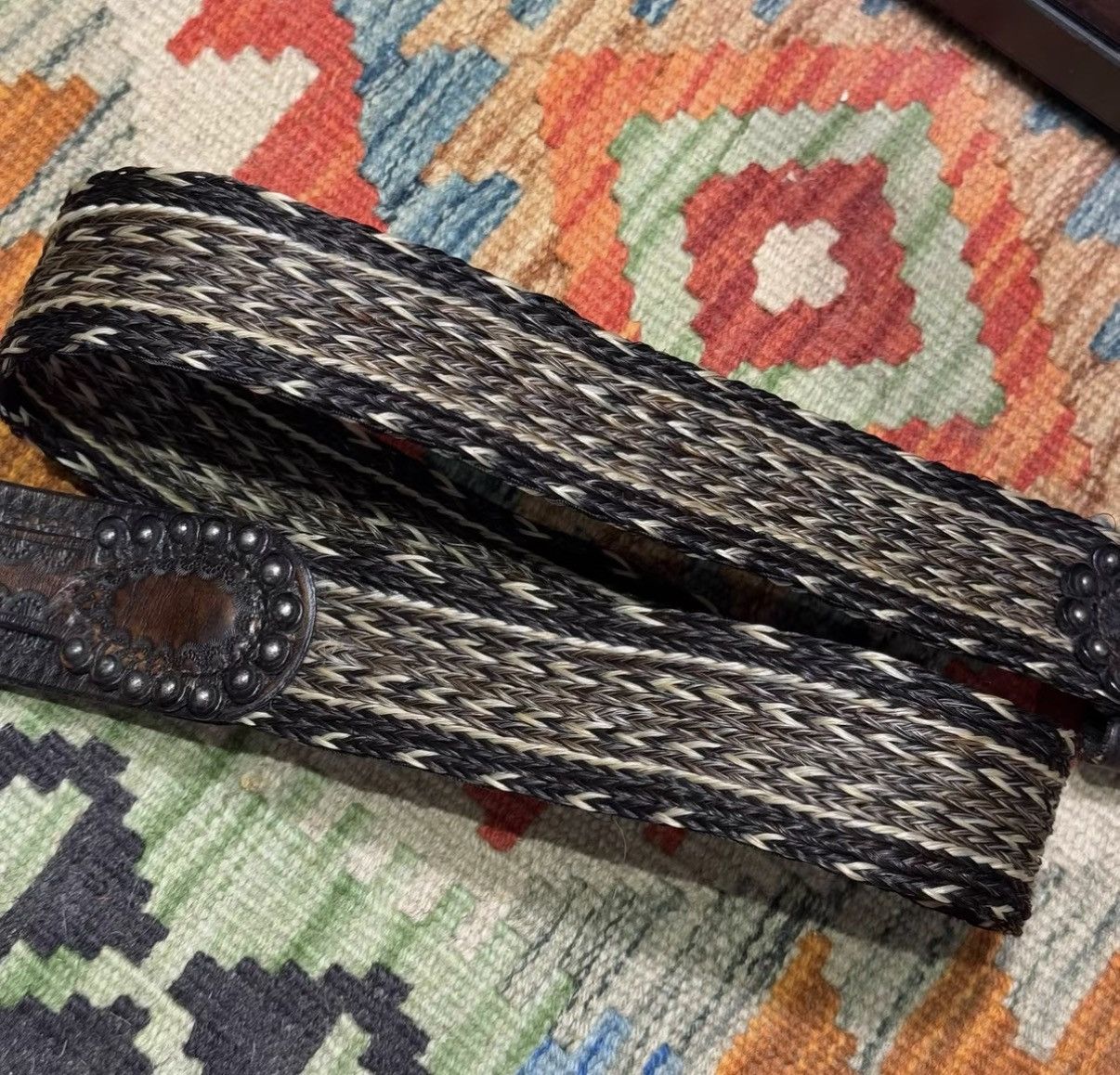 RRL Ralph Lauren RRL Ralph Lauren Double RL Horsehair Woven Belt K22 Size 32 - 5 Thumbnail