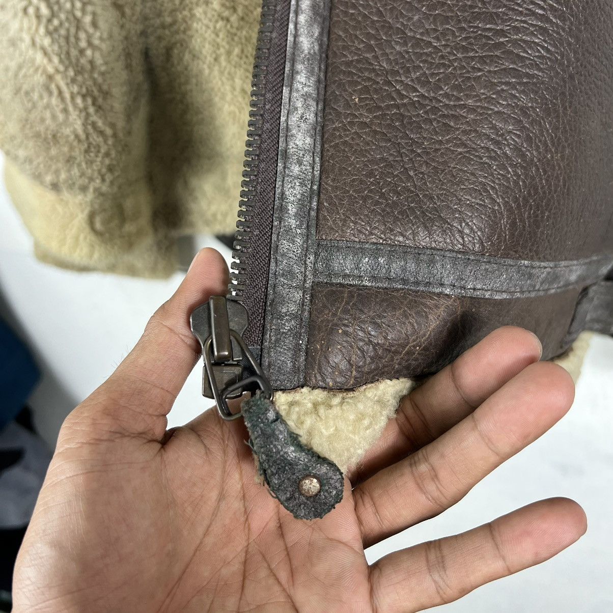 Vintage 🔥 VINTAGE B-3 SHEARLING LEATHER JACKET Size US M / EU 48-50 / 2 - 14 Thumbnail
