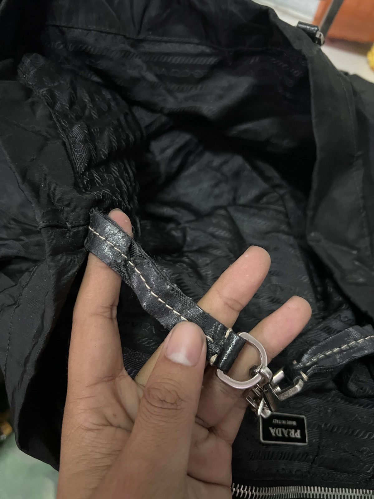 Prada Prada Black Vintage Hand Bag Size ONE SIZE - 12 Thumbnail