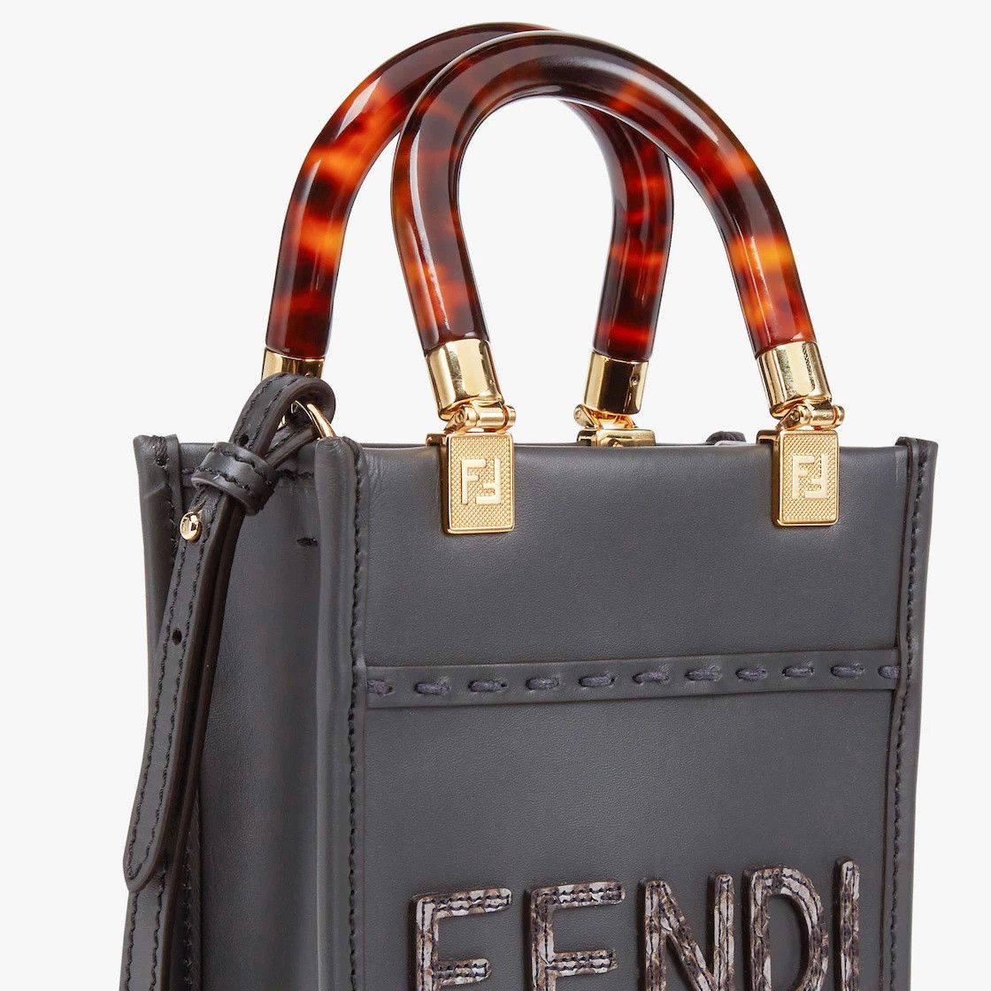 Fendi o1s1wg111224 Size: OS / Mini Sunshine Shopper Bag in Black Size ONE SIZE - 5 Thumbnail