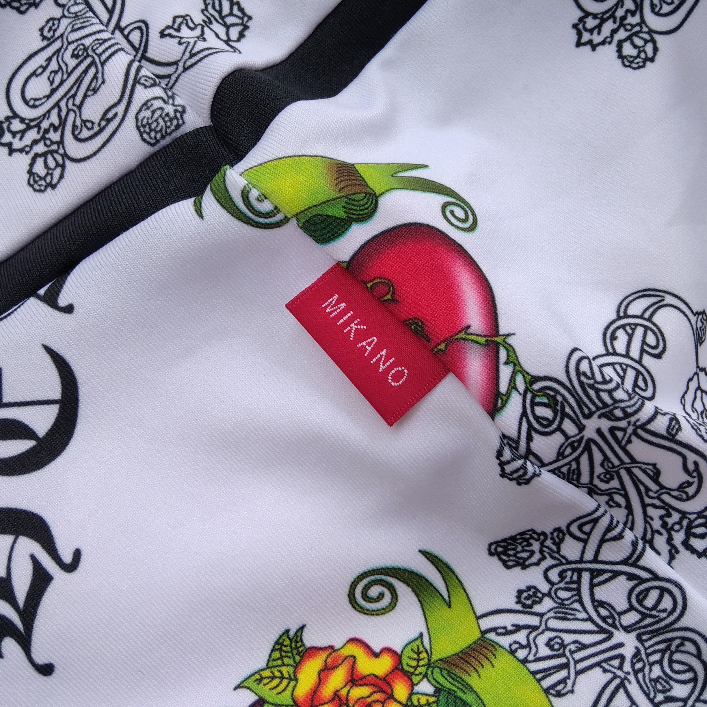 If Six Was Nine Vintage y2k MIKANO "LOVE HEART" Tattoo Stretch Flare Legging Size US 26 / EU 42 - 6 Thumbnail