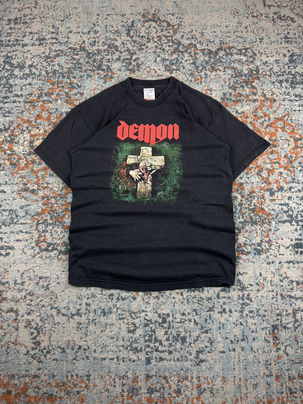 Band Tees RARE! Vintage 90s Demon night of the demon metal band tee Size US L / EU 52-54 / 3 - 1 Thumbnail