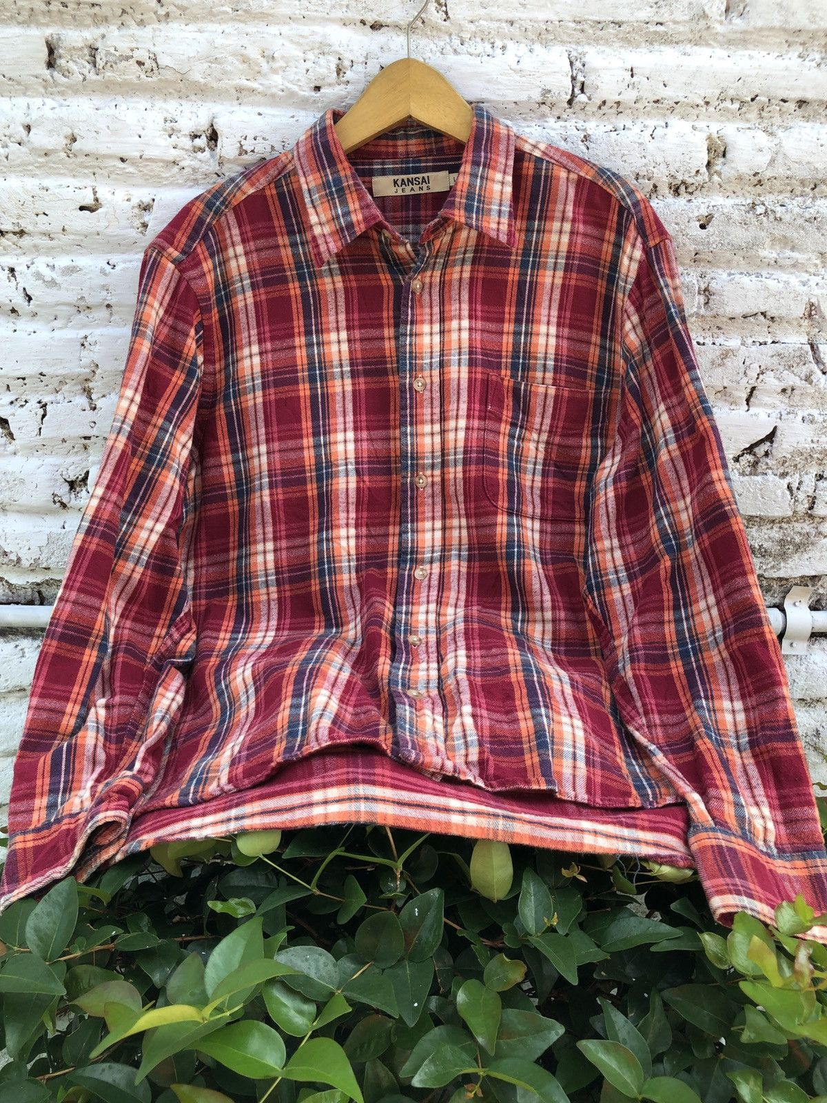 Flannel × Japanese Brand × Kansai Yamamoto KANSAI YAMAMOTO FLANELL SHIRT Size US L / EU 52-54 / 3 - 1 Thumbnail
