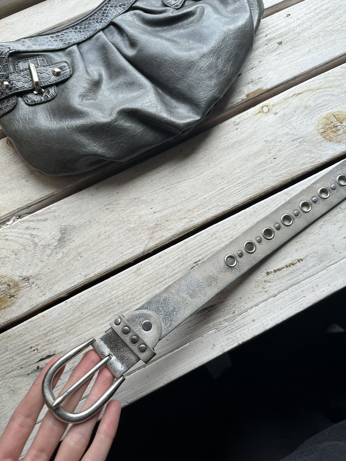 Japanese Brand × Vintage 🚨Vintage Crazy Metal Belt Drip Japanese Hype bb Simon Size ONE SIZE - 2 Thumbnail