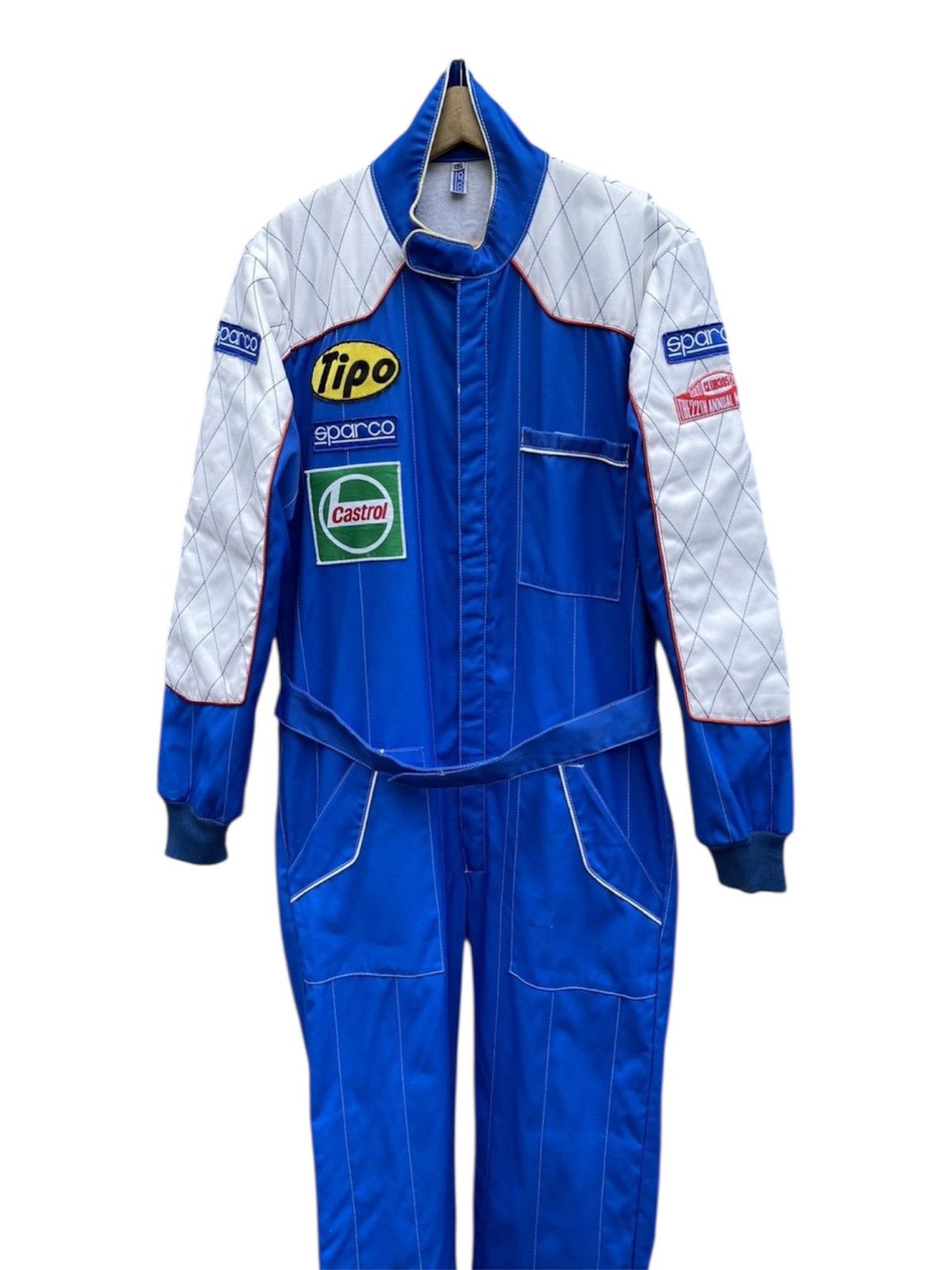 Vintage 🔥RARE🔥 Vintage SPARCO Racing Kart Suit Royal Blue/White Size US 36 / EU 52 - 1 Thumbnail