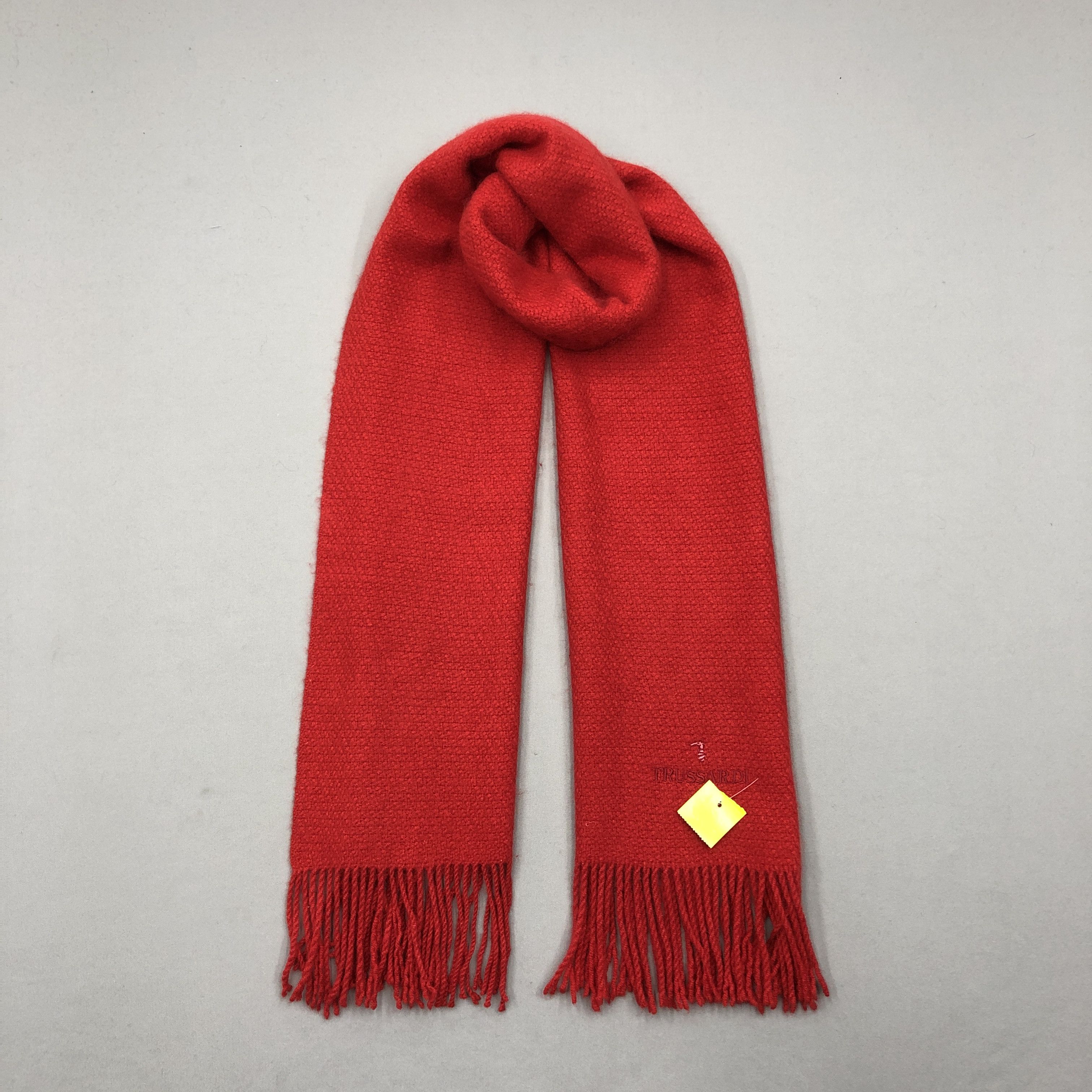 Trussardi Vintage Trussardi Scarf Muffler Wool Cashmere Scarves Size ONE SIZE - 1 Thumbnail