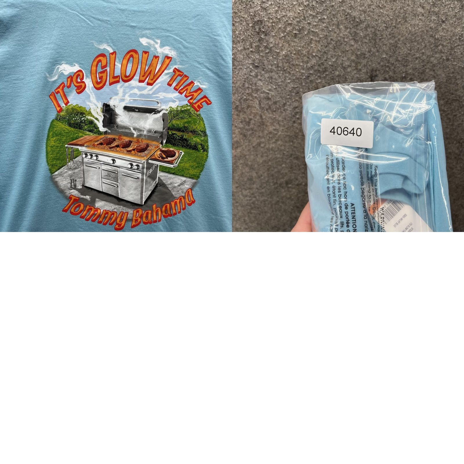 Tommy Bahama Tommy Bahama Shirt Mens Small Blue Its Glow Time Marlin Logo Graphic Tee Casual Size US S / EU 44-46 / 1 - 8 Thumbnail