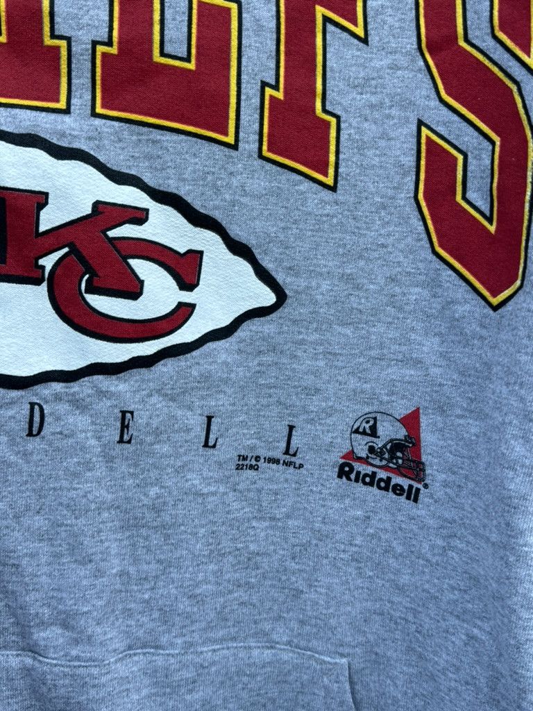 NFL Vintage 1998 Kansas City Chiefs Grey NFL Ridell Hoodie Size US L / EU 52-54 / 3 - 2 Thumbnail