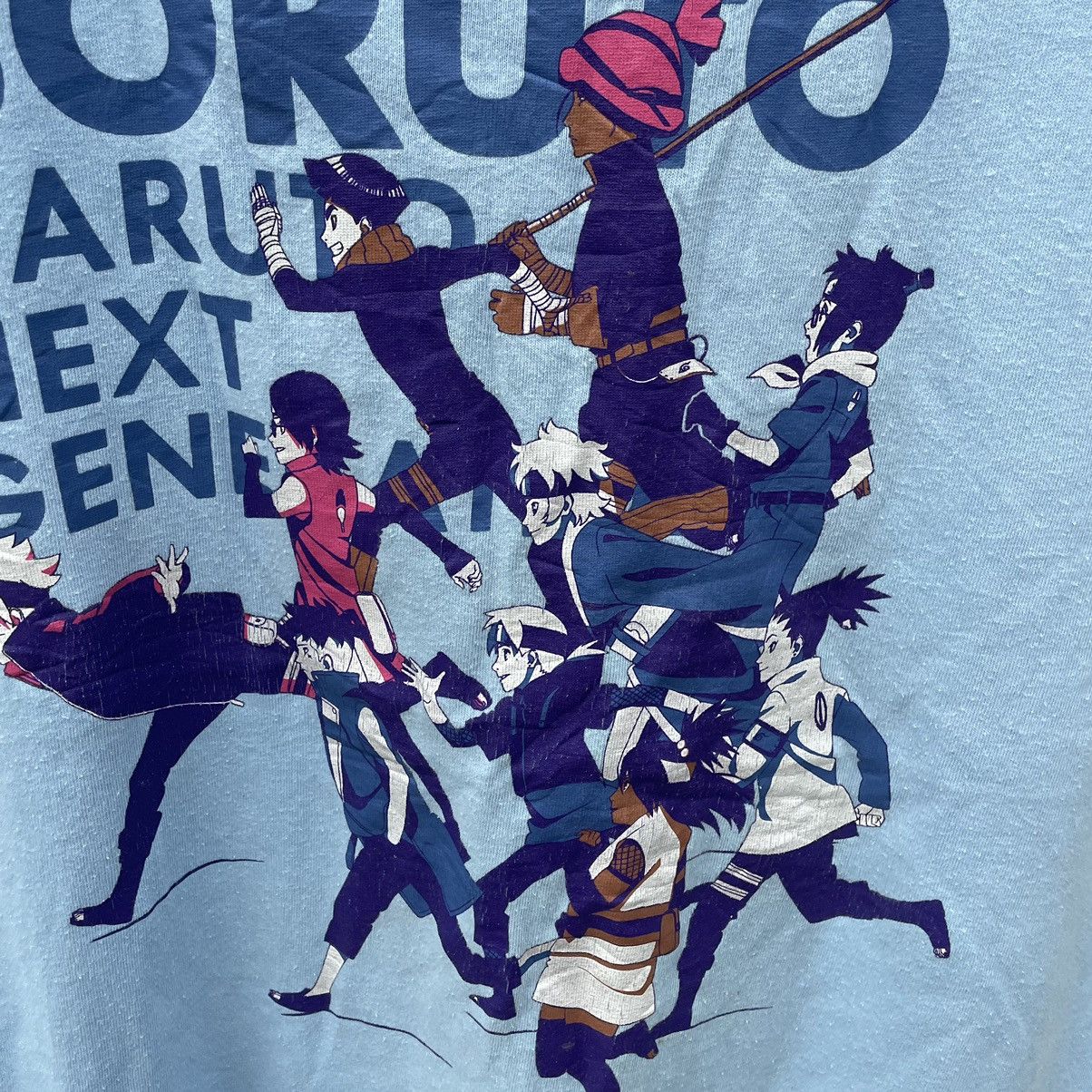 Anime × Vintage 🔥🔥🇯🇵Boruto Next Generations Big Image Promo Anime Tee Size US M / EU 48-50 / 2 - 4 Thumbnail
