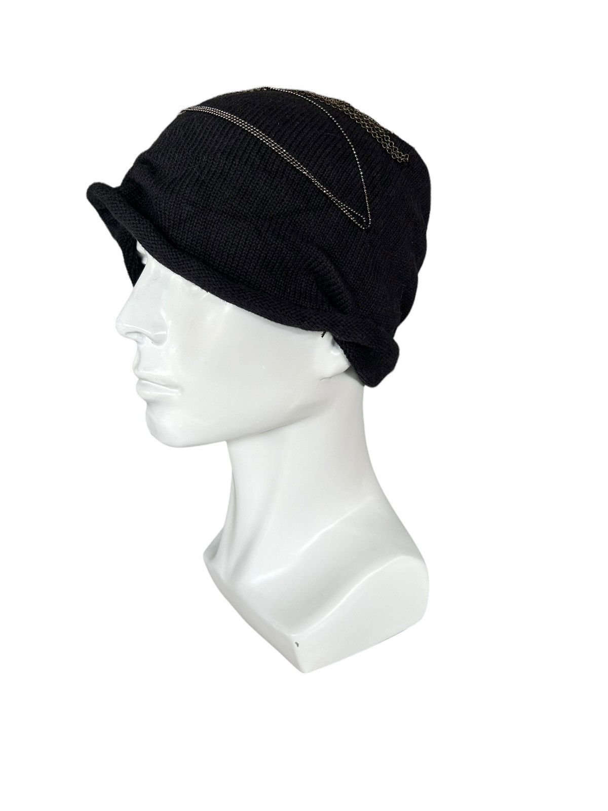 Japanese Brand × Kapital × Vintage Japanese Brand Punk Bondage Style Beanie Hats Rare ☠️🎌 Size ONE SIZE - 4 Thumbnail