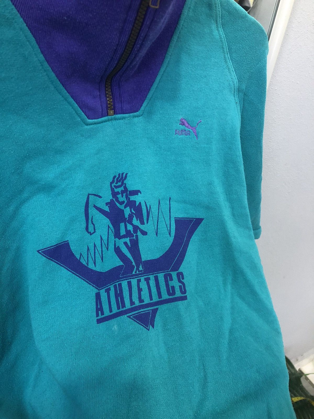 Puma × USA Olympics × Vintage 80's Puma Athletic Sweatshirt Size US M / EU 48-50 / 2 - 5 Thumbnail