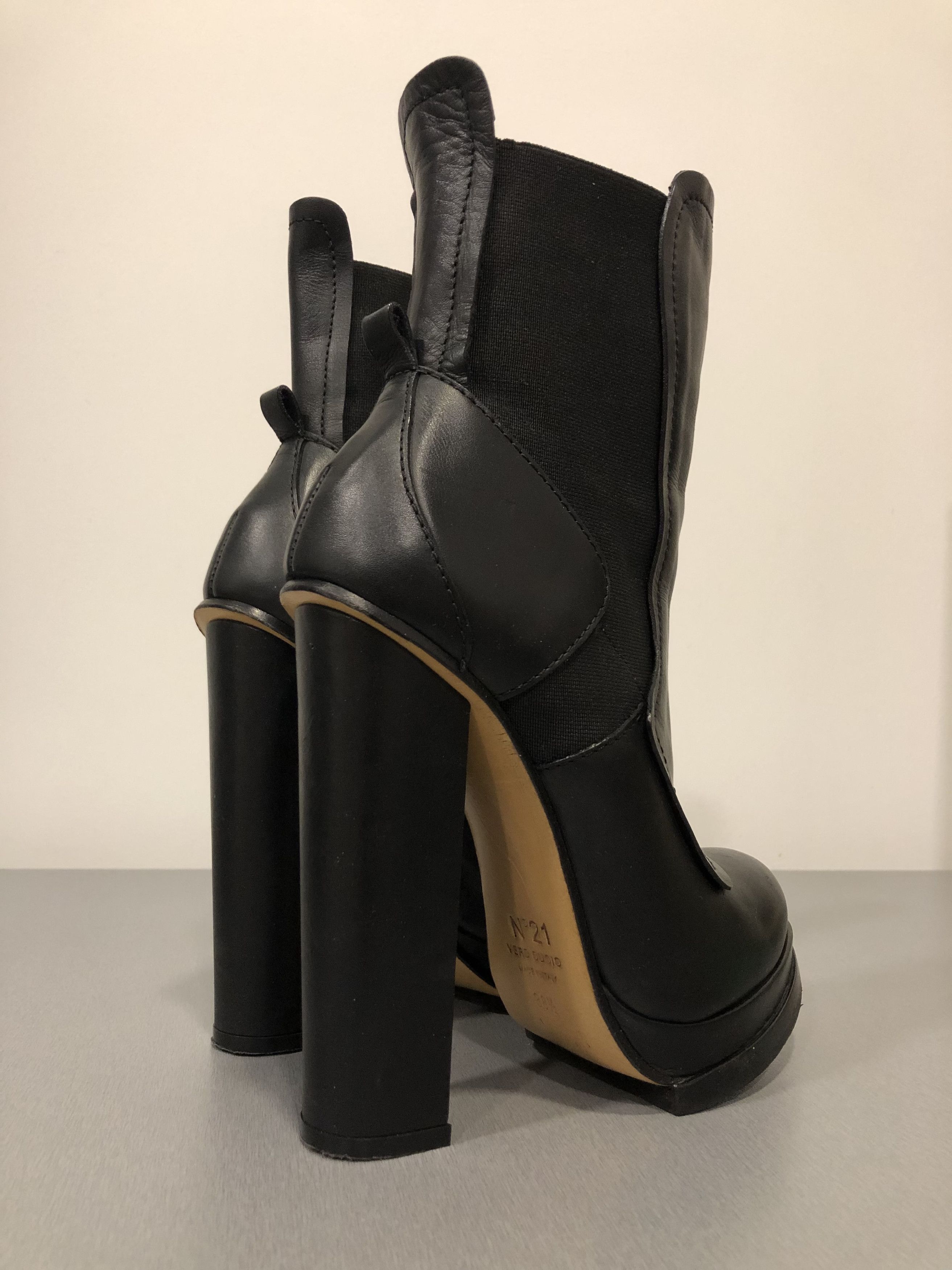 N21 INCREDIBLE N21 ORIGINAL ANKLE BOOTS, SIZE 39, HIGH HEEL Size US 8.5 / IT 38.5 - 6 Thumbnail