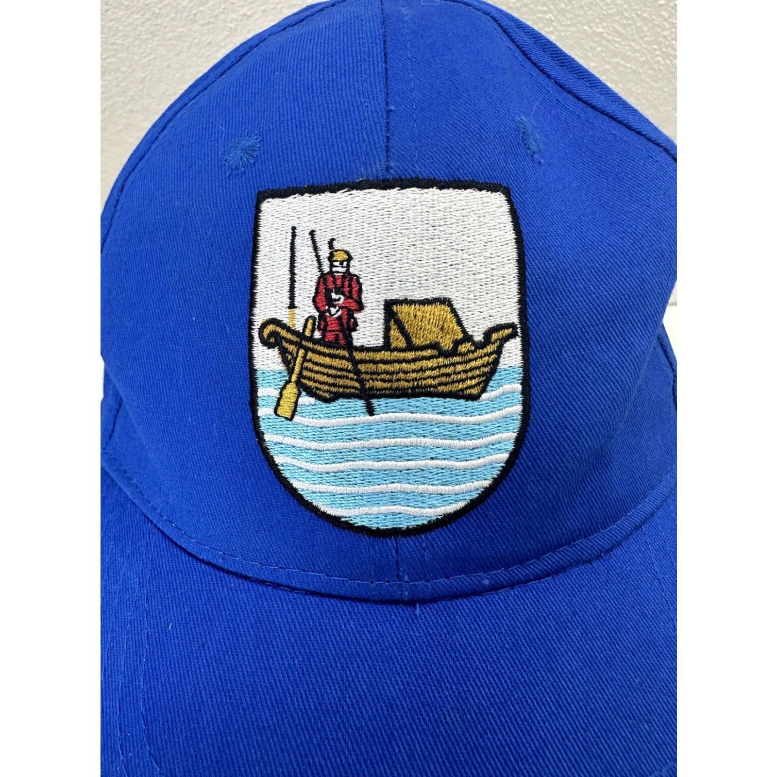 Vintage Big X Baseball Hat Fisherman Embroidered Adjustable Cap Mens Blue Cotton Cap Size ONE SIZE - 2 Thumbnail