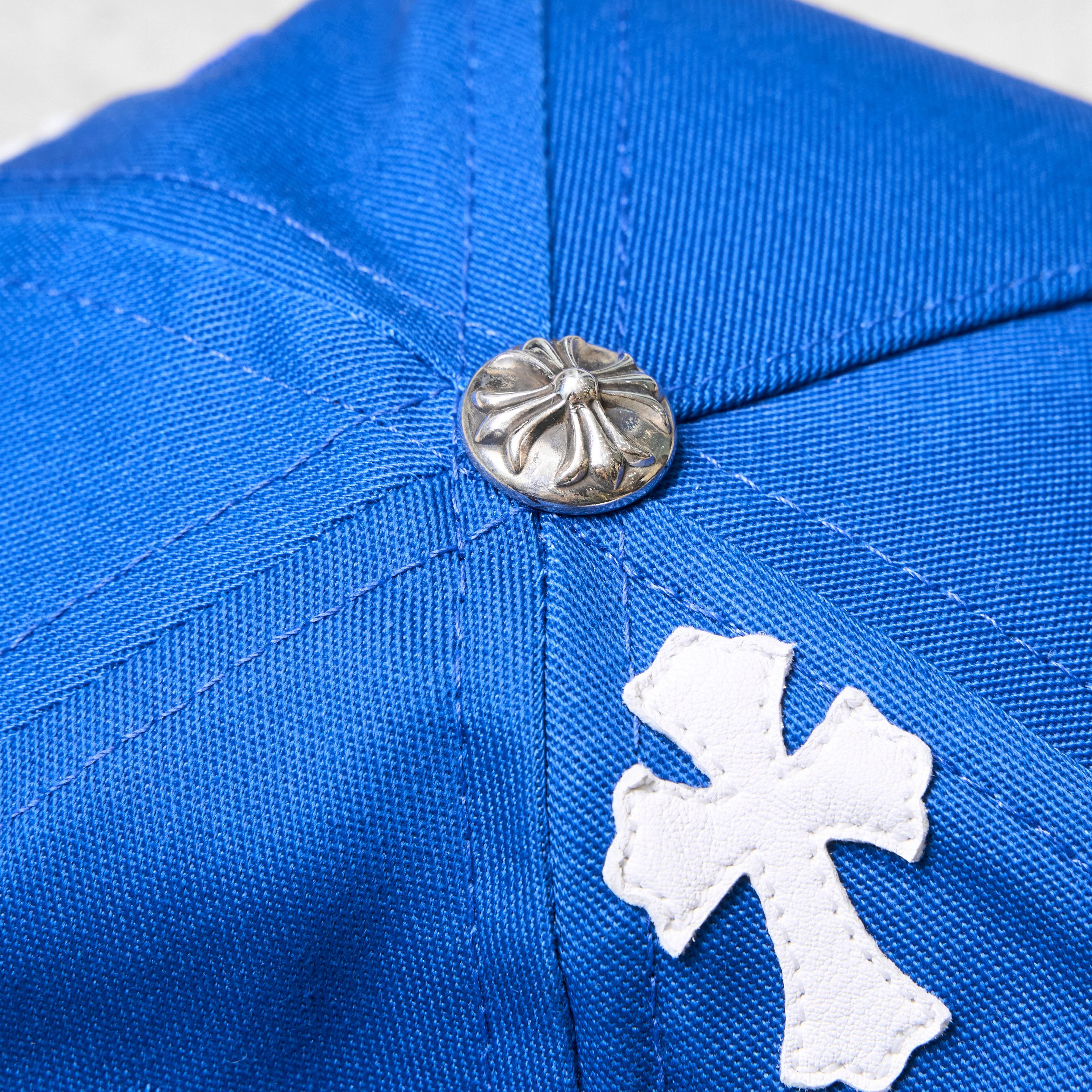 Chrome Hearts CHROME HEARTS Cross Patch Baseball Hat BLUE Size ONE SIZE - 5 Thumbnail