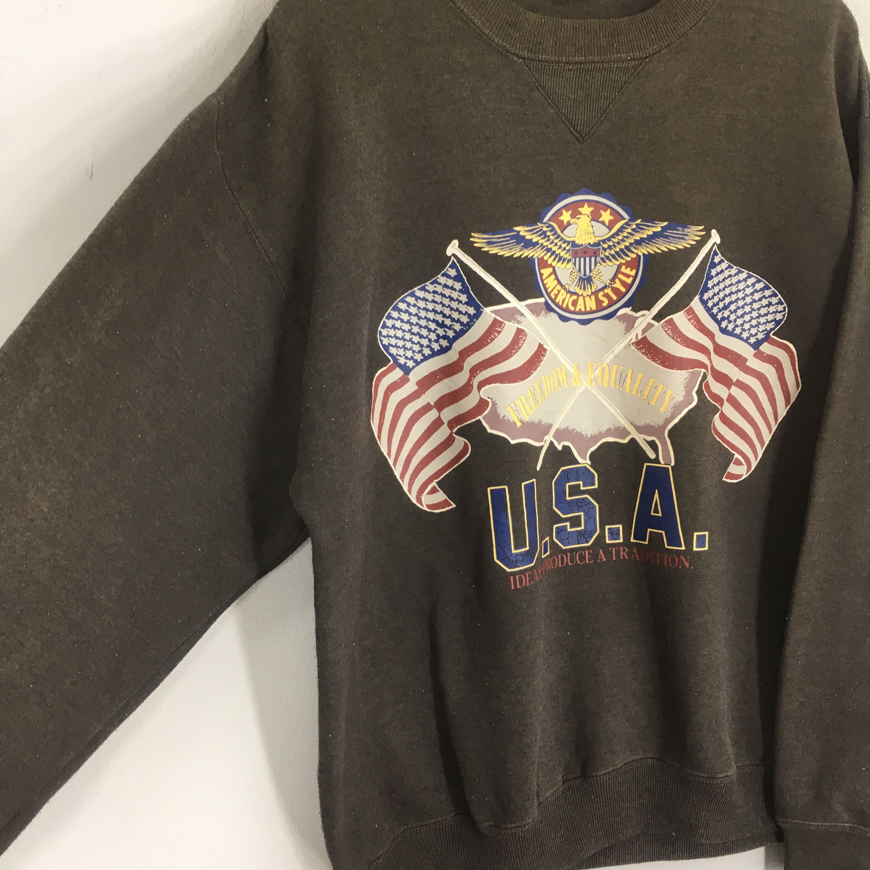 Trench USA Vintage 90's Yoo-neek Faded Black - 15 Size US L / EU 52-54 / 3 - 8 Thumbnail